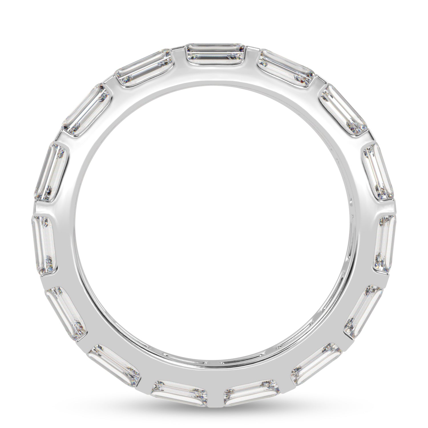 Buy 3.55Ct Eternity Natural Diamond Band | Solitairekart