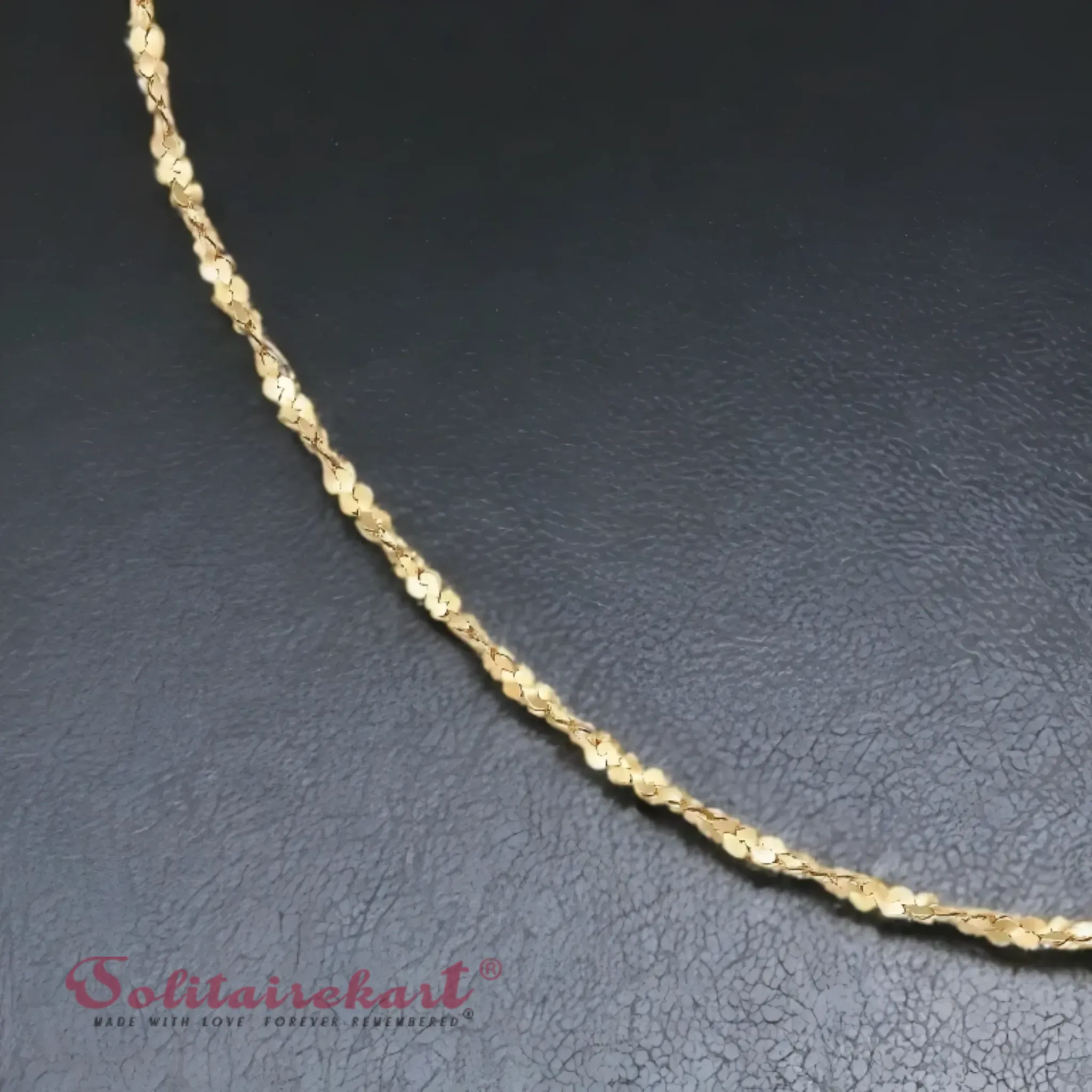 14K Gold Twisted Rope Chain