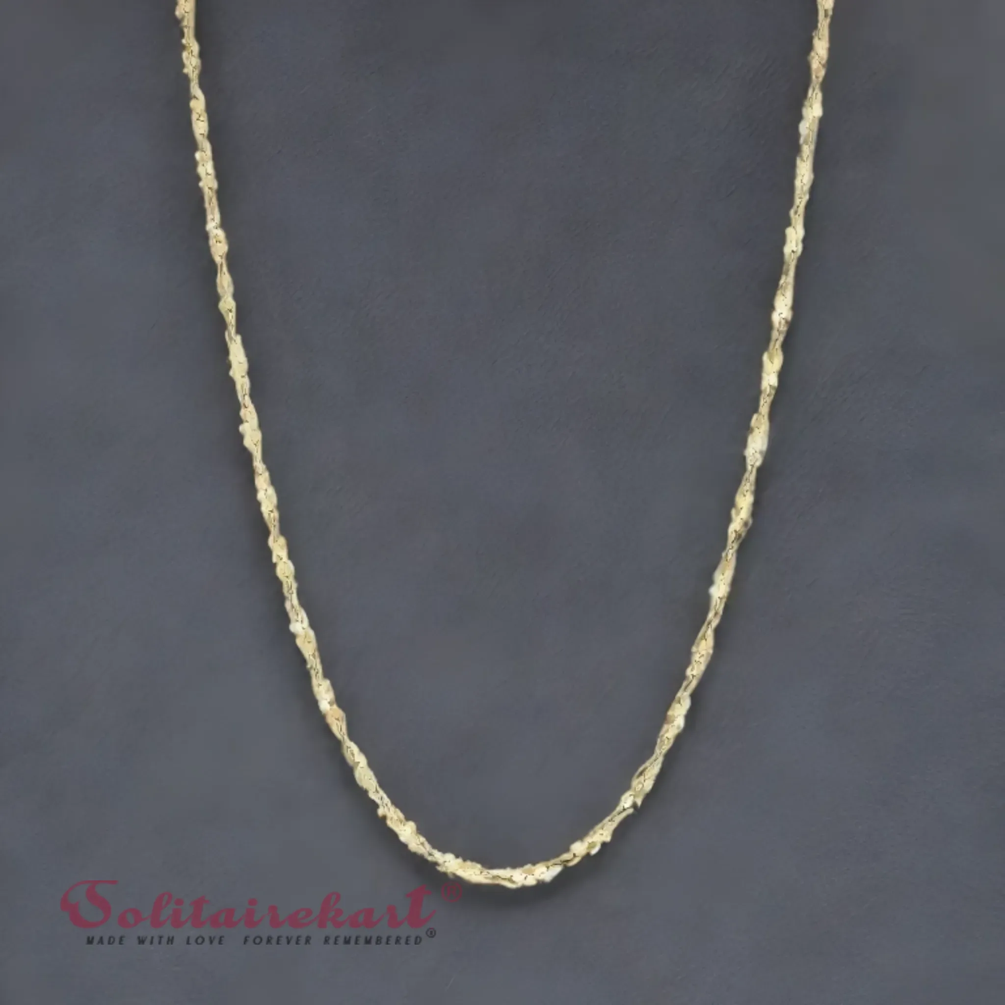 14K Gold Twisted Rope Chain