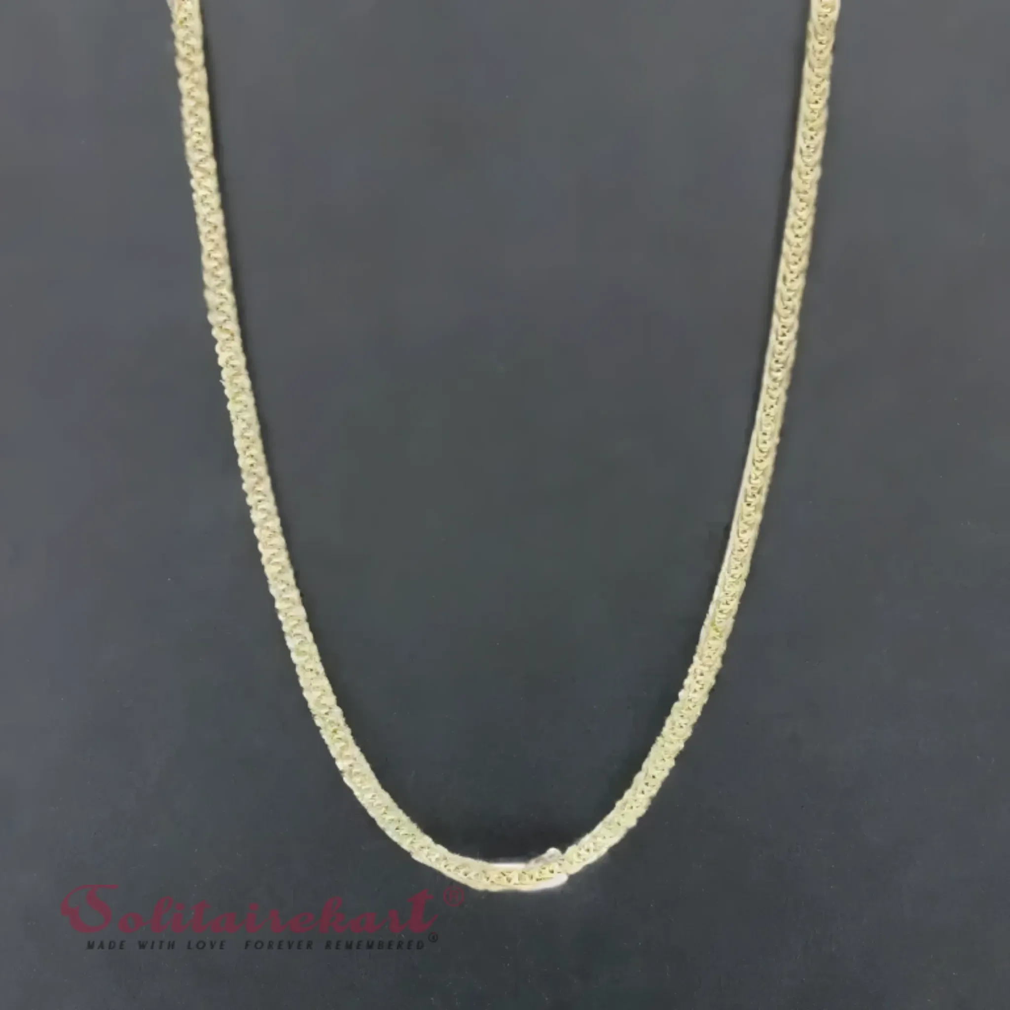 14K Gold Square Cuban Chain