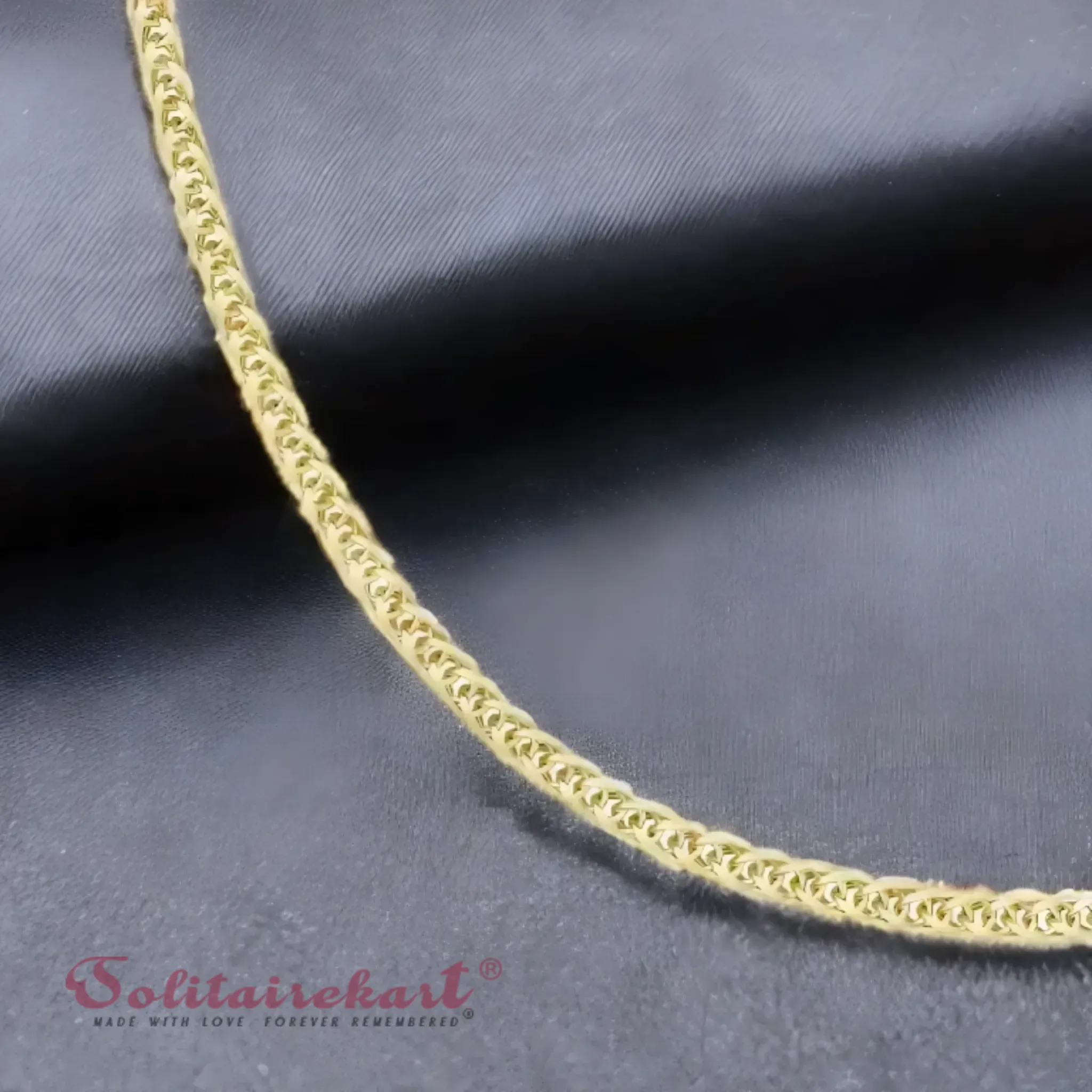 14K Gold Square Cuban Chain