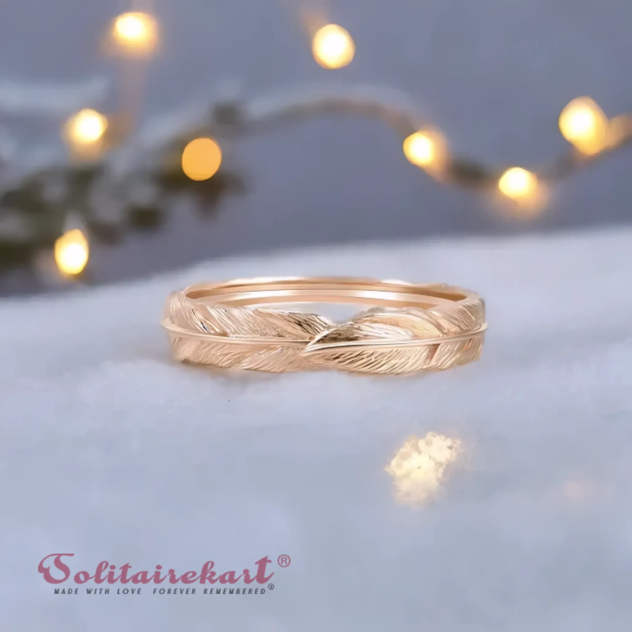 14K Rose Gold Twist Ring
