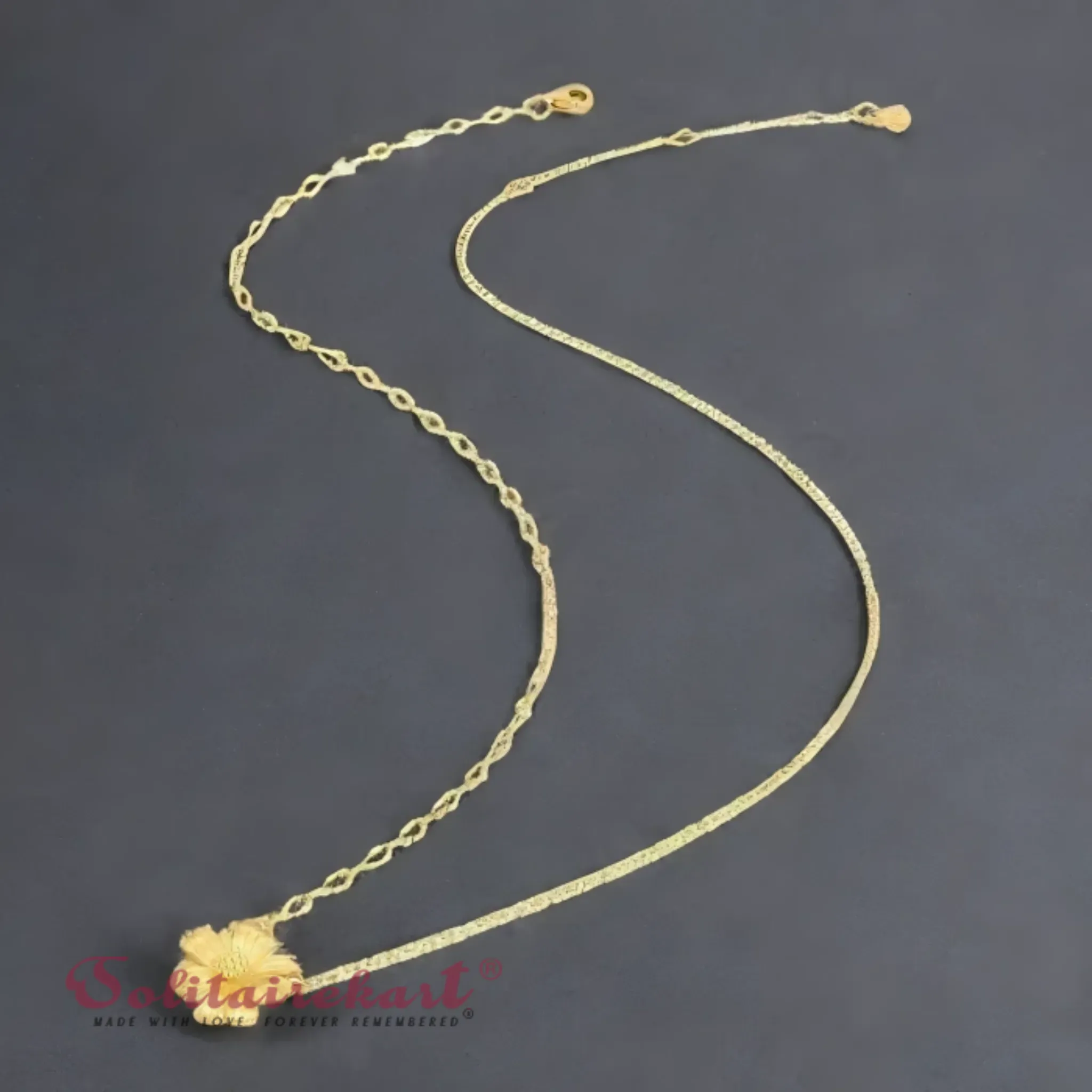 14K Yellow Gold Blossom Flower Pendant 4.31g