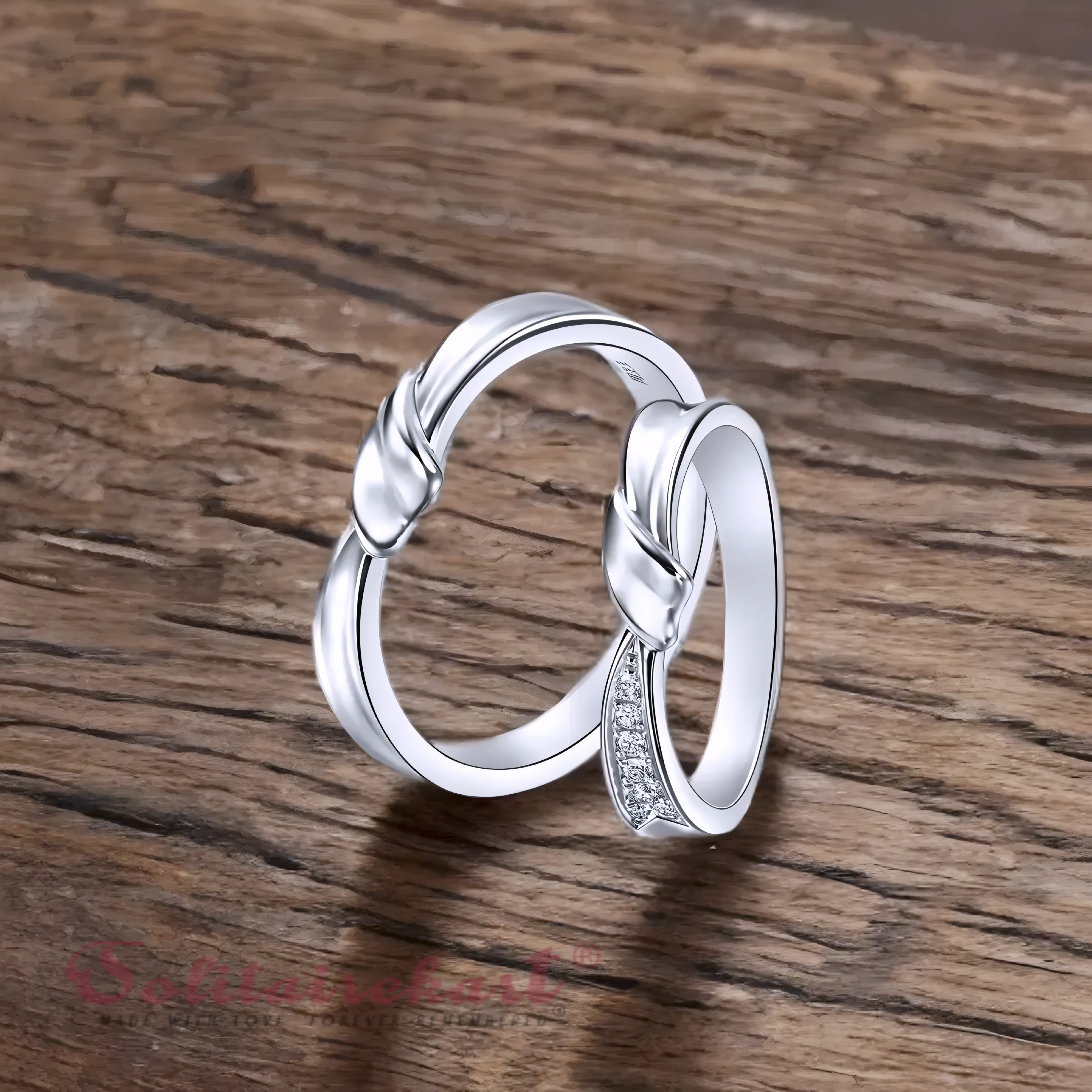 Solitairekart Platinum Cross Style Band Ring 6.662gm For Unisex.