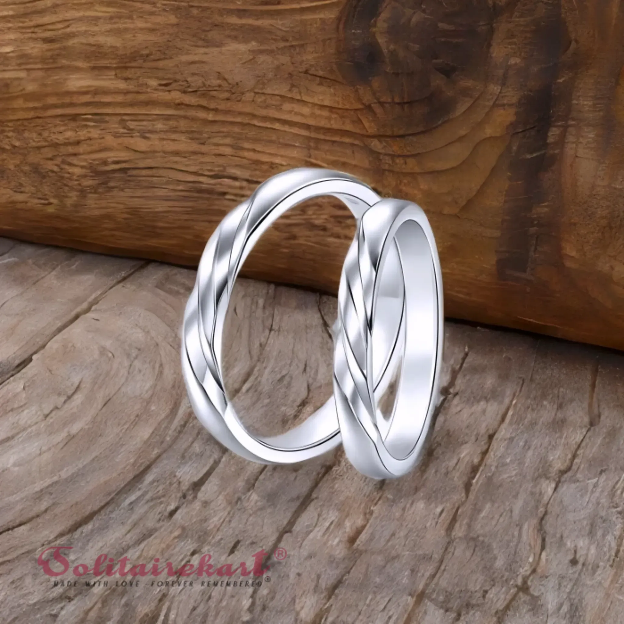 Solitairekart Platinum Cross Style Band gm 5.278 Weight For Unisex.