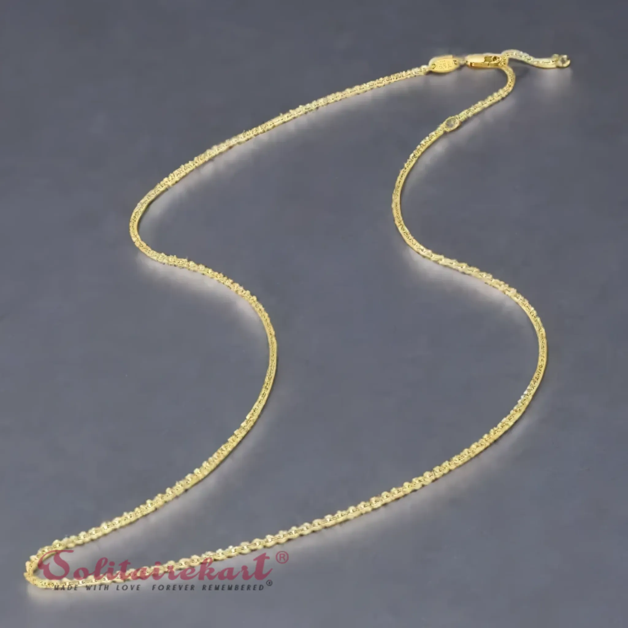 14K Gold Cobra Necklace