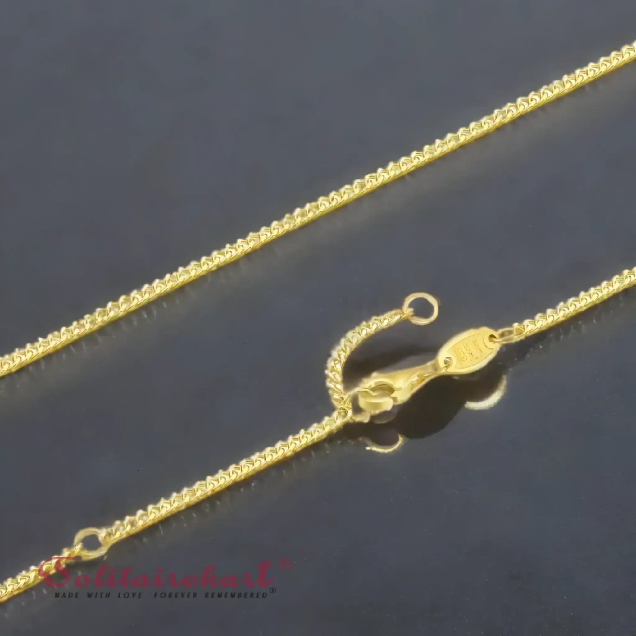 14K Yellow Gold Box Contemporary Chain 4.52g