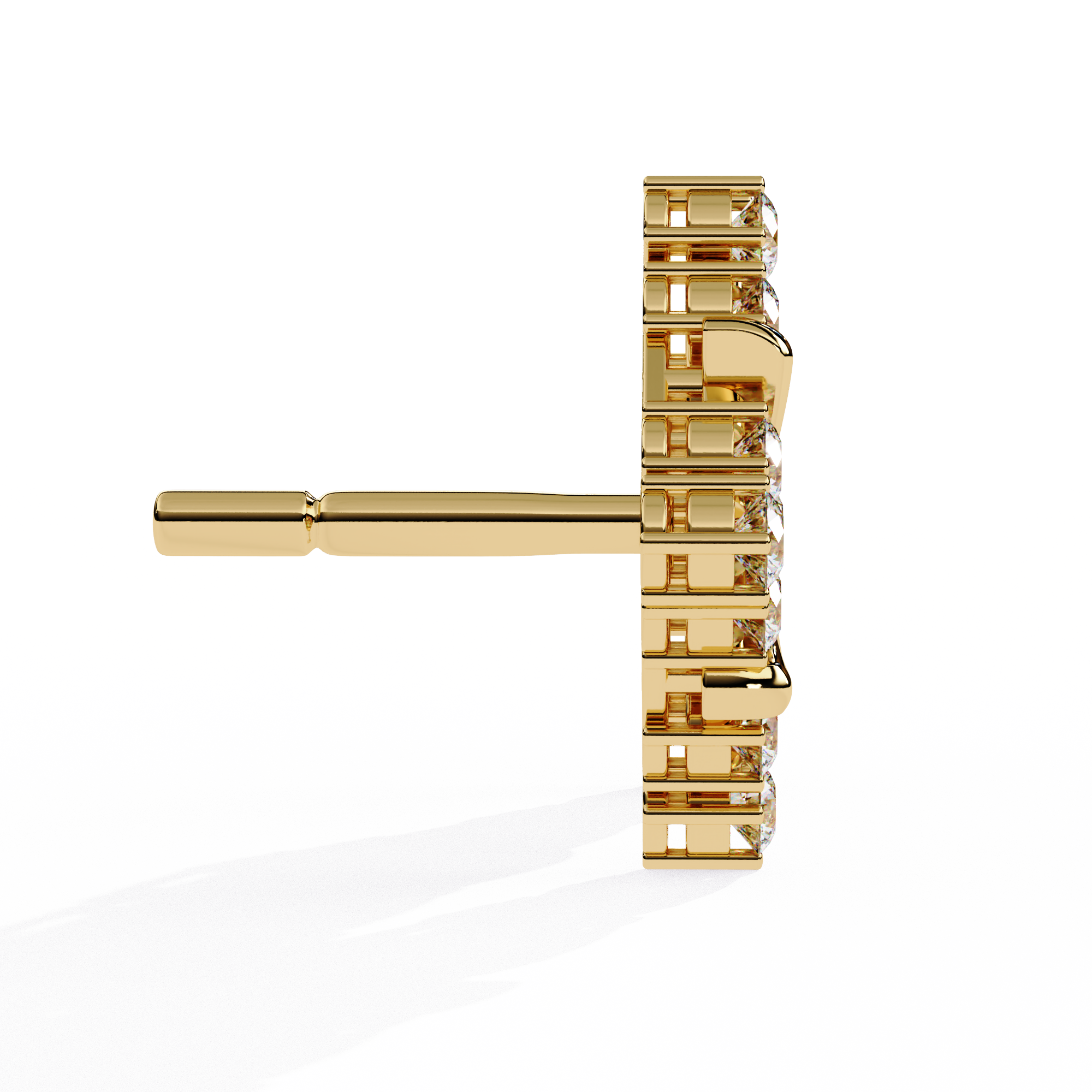 Buy 0.77Ct Celestial Bloom Diamond Stud | Solitairekart