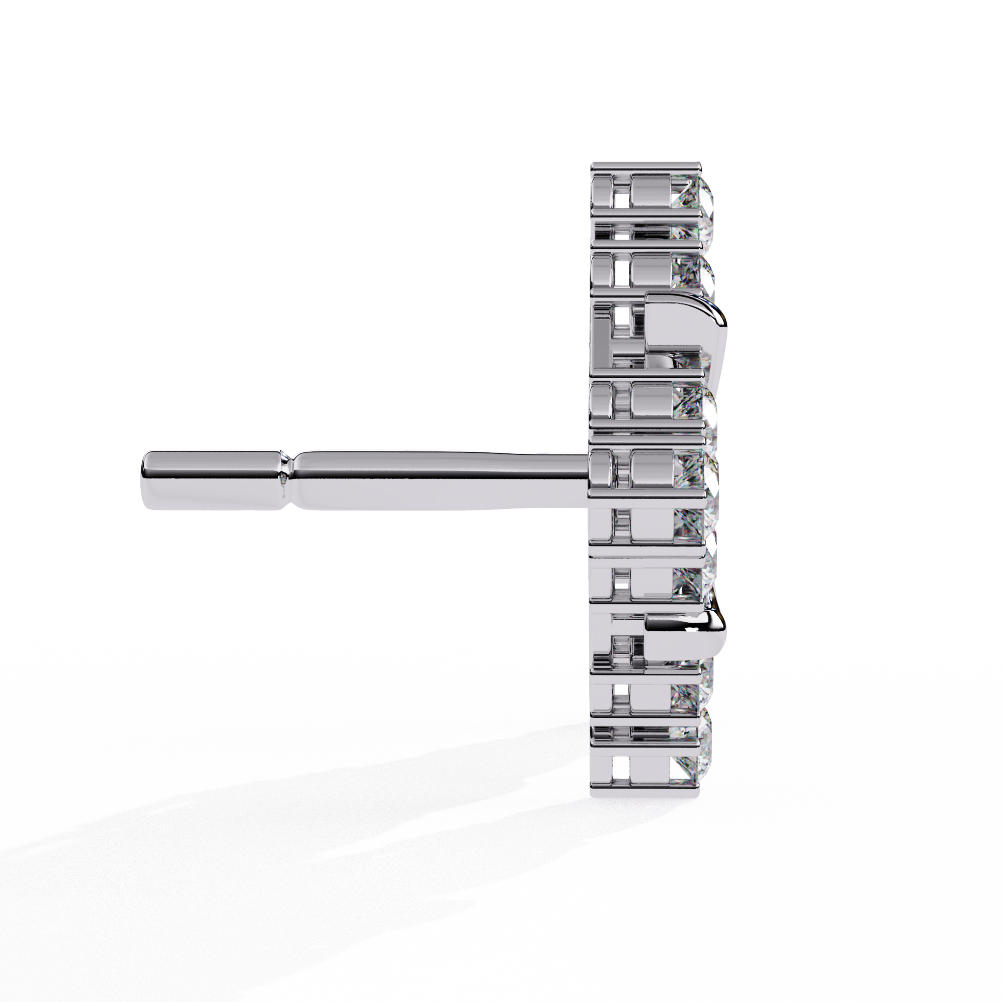 Buy 0.77Ct Celestial Bloom Diamond Stud | Solitairekart