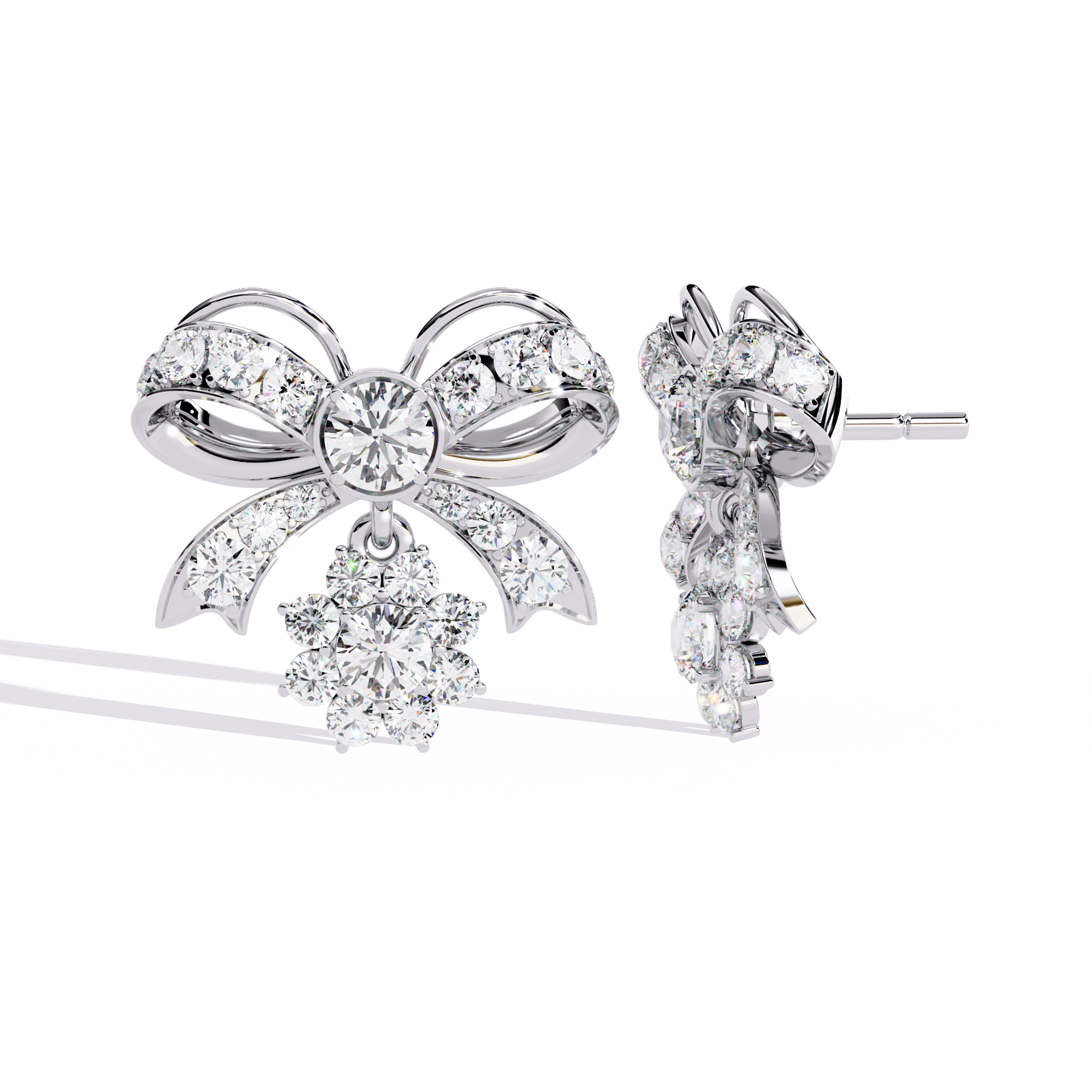 2.21 Ct Lab-Grown Diamond Stud Earrings – EF VS