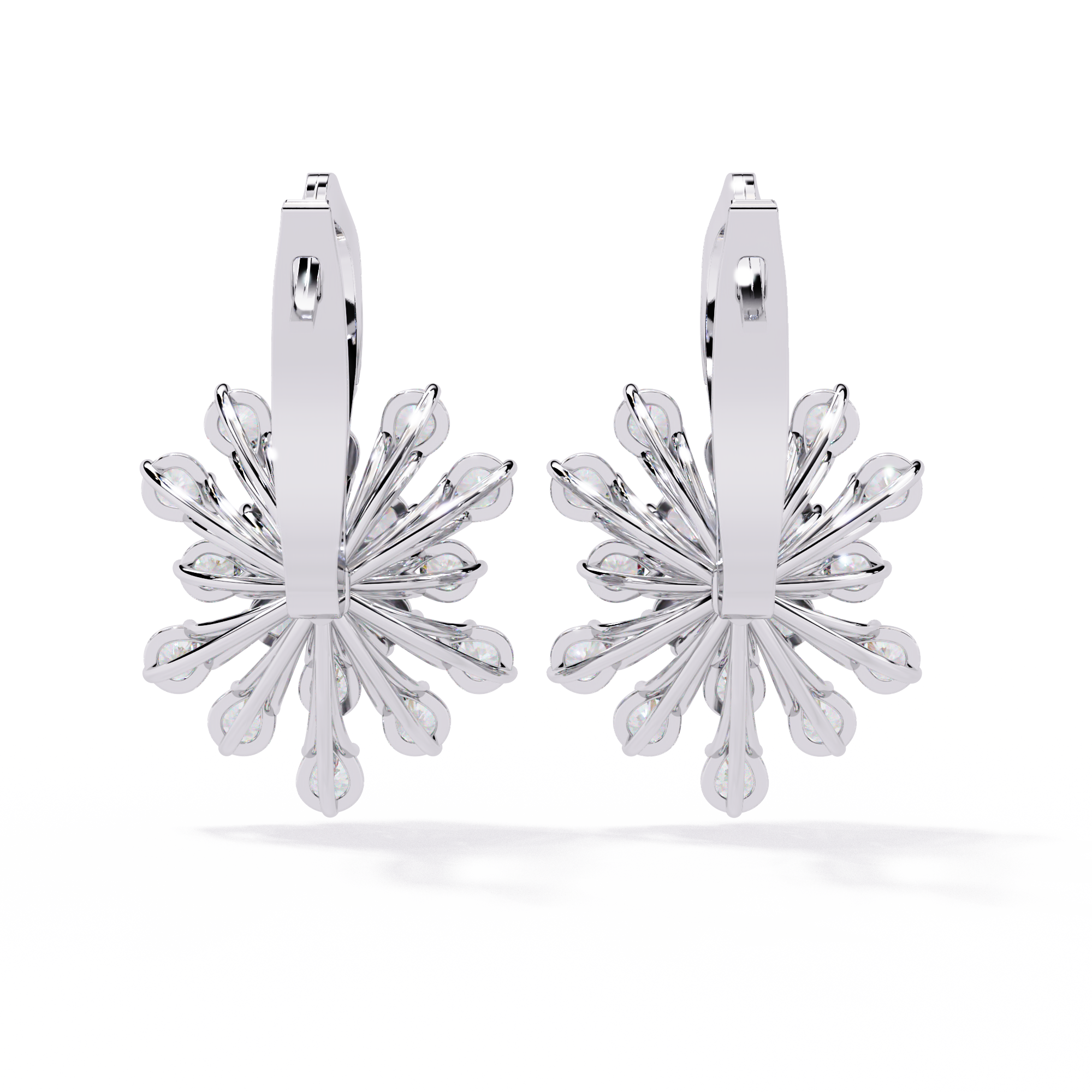 Buy 1.75ct Starburst Natural Diamond Earrings| Solitairekart