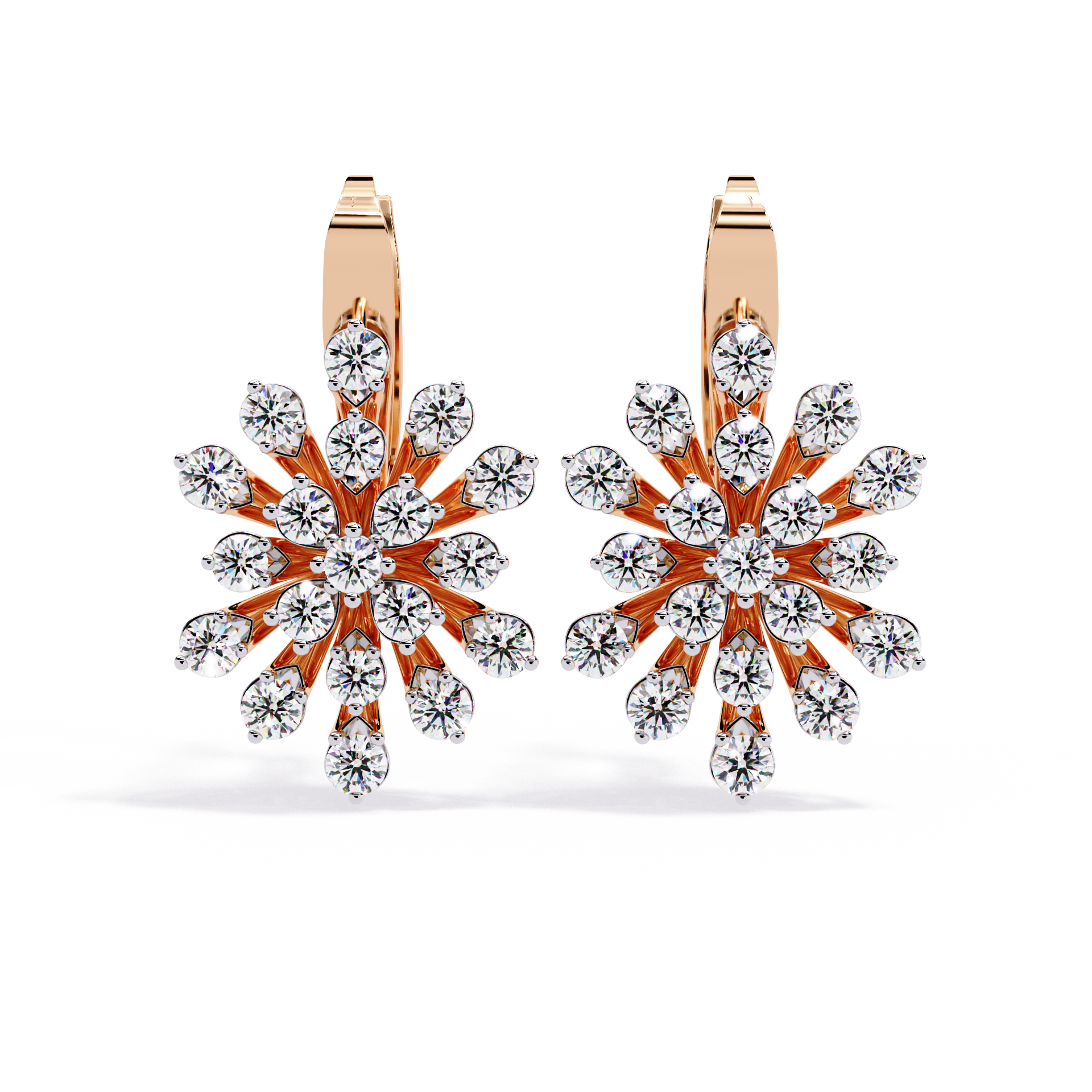 1.75ct Snowflake Lab Grown Diamond Earrings EF VS