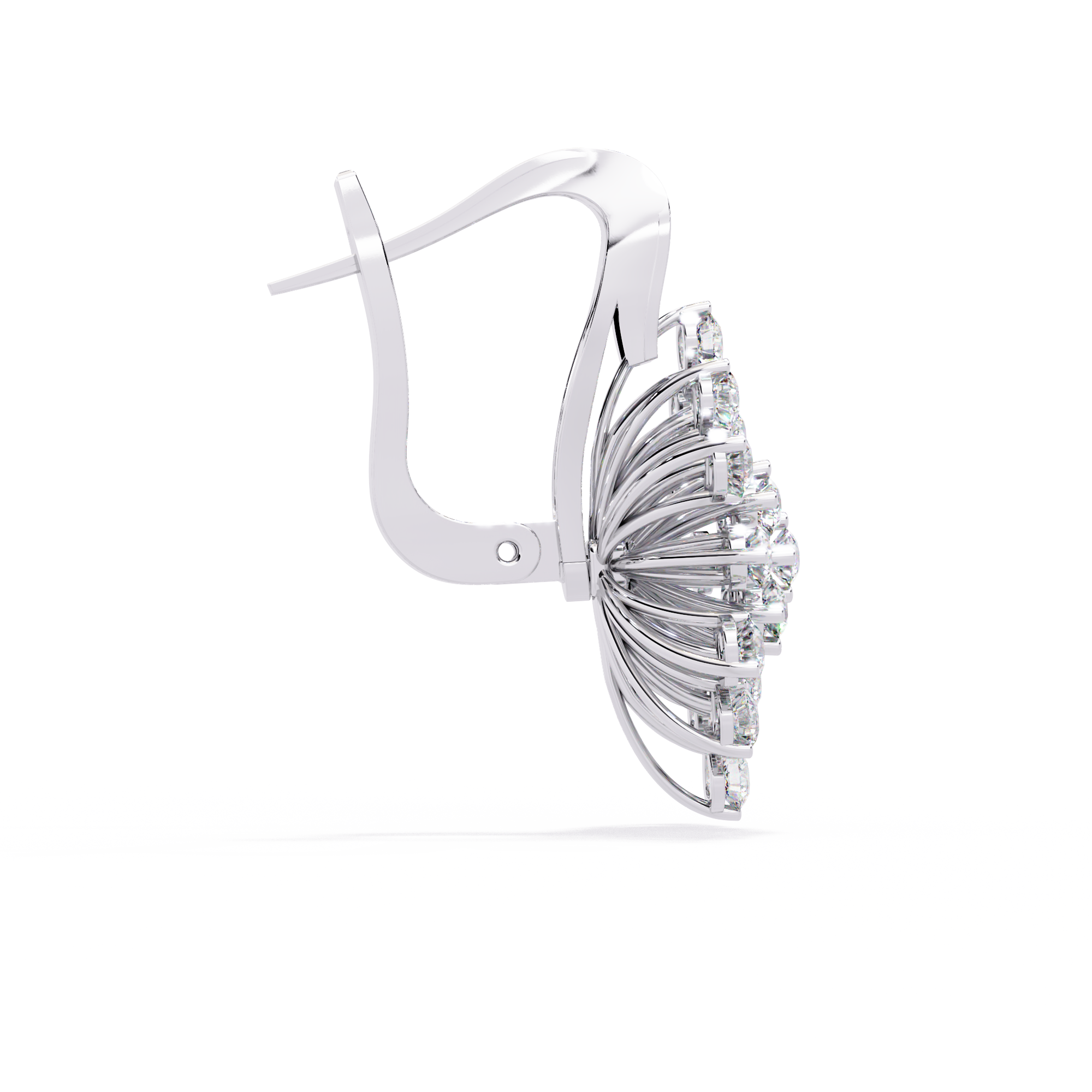 Buy 1.75ct Starburst Natural Diamond Earrings| Solitairekart