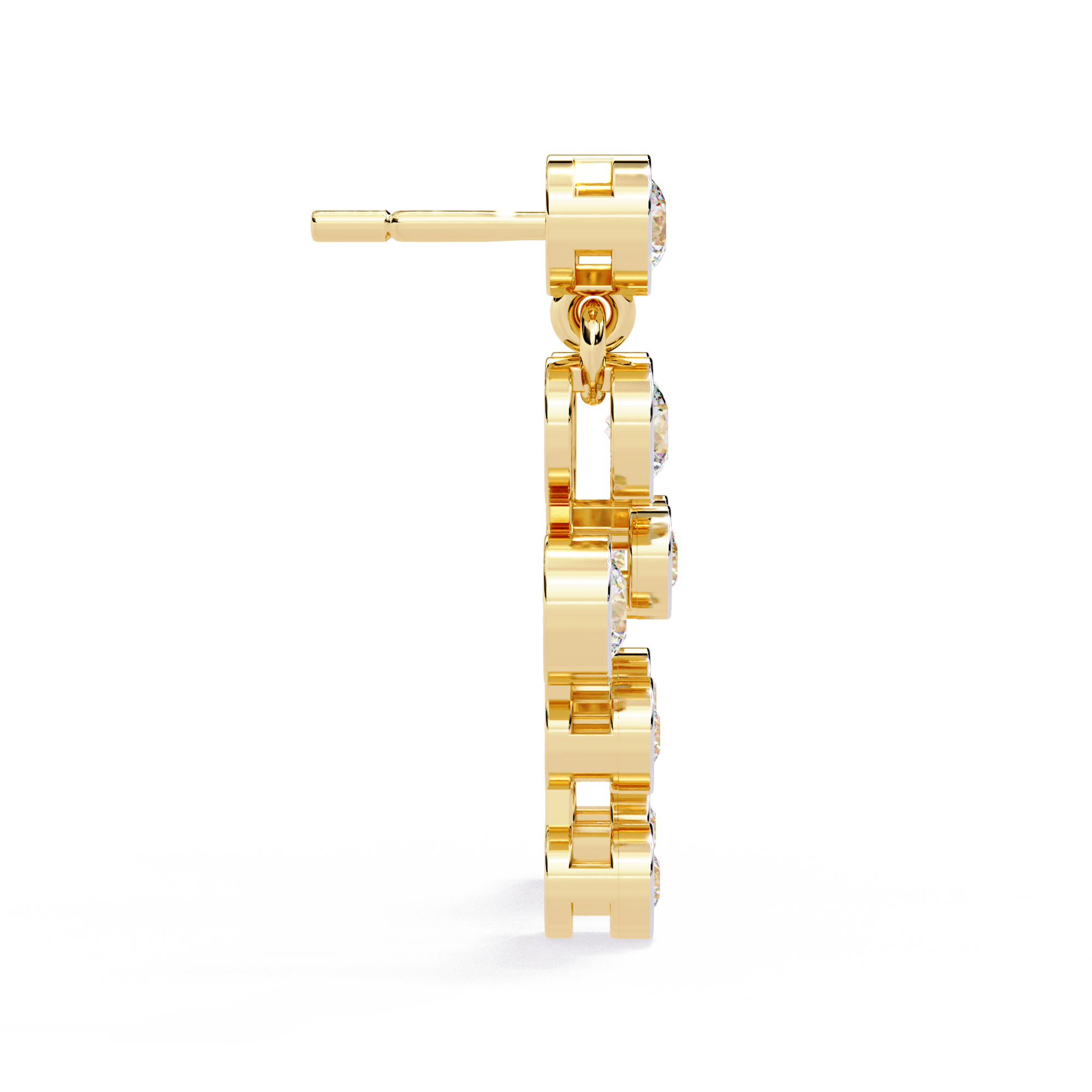 Buy Celestial Cascade Natural Diamond Earrings | Solitairart