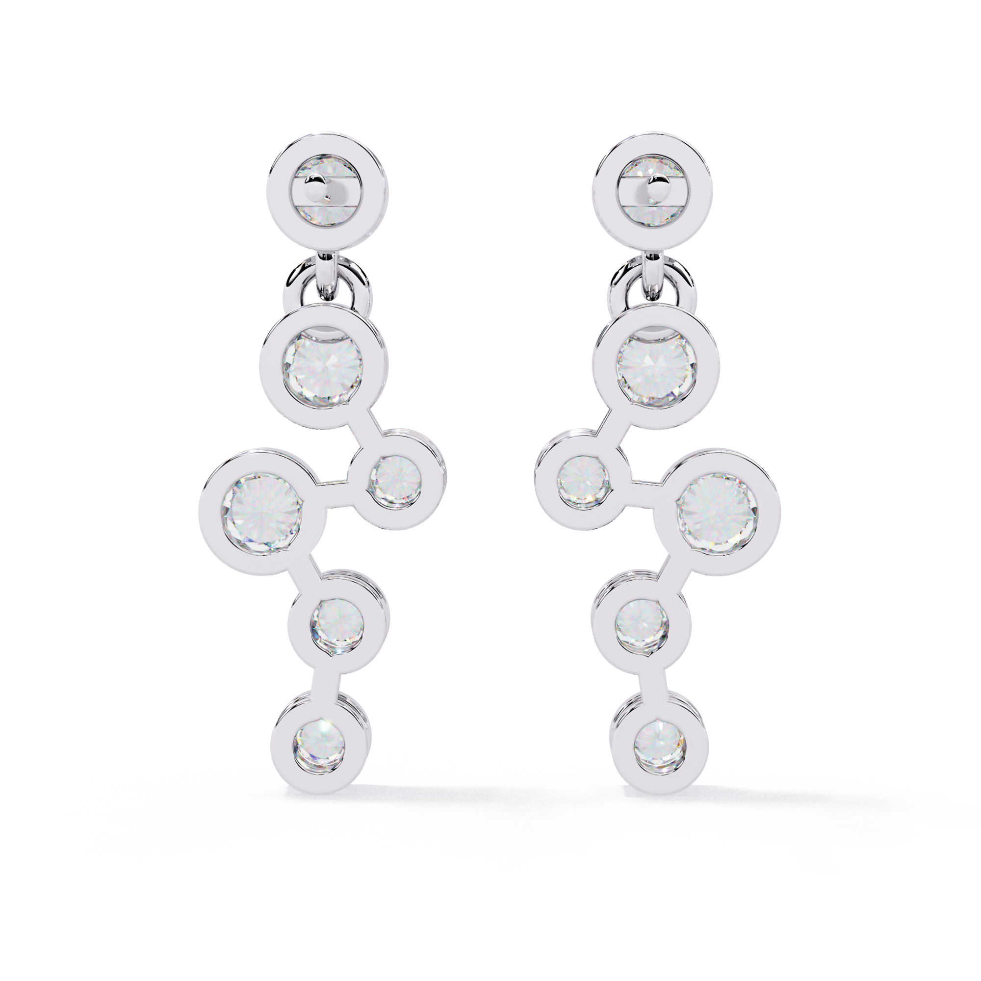 0.39ct Celestial Cascade Lab Grown Diamond Earrings EF VS