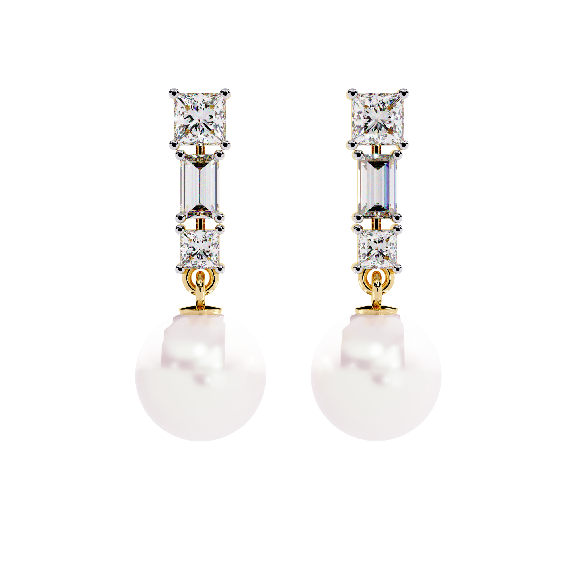 Buy Natural Diamond Dewdrop Dangle Earrings | Solitairekart