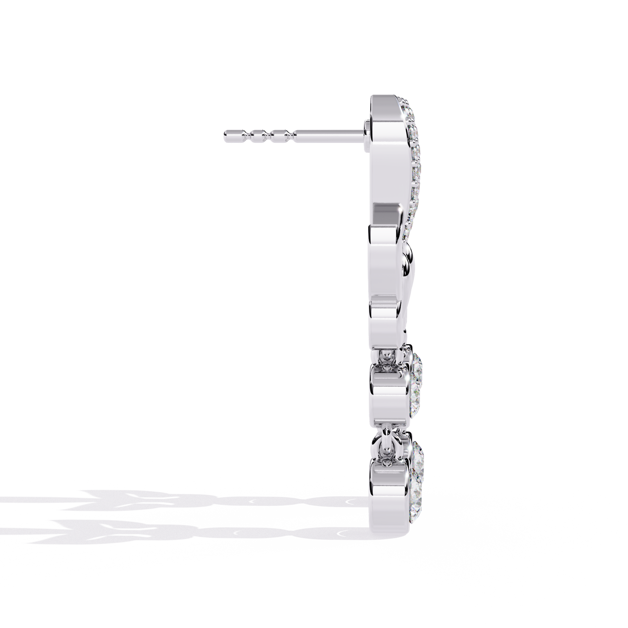 Buy Natural Diamond Butterfly Bloom Earrings | Solitairekart