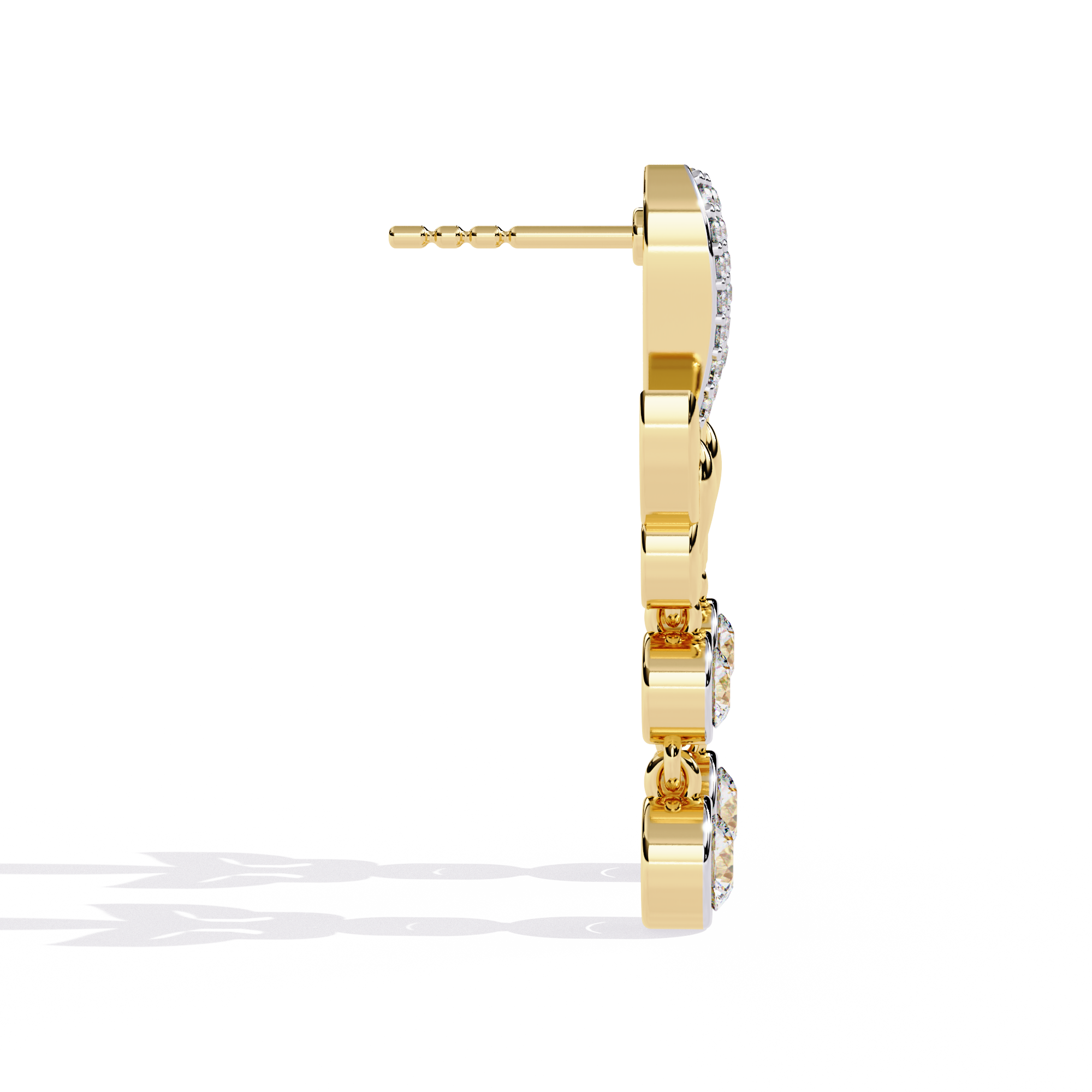 Buy Natural Diamond Butterfly Bloom Earrings | Solitairekart