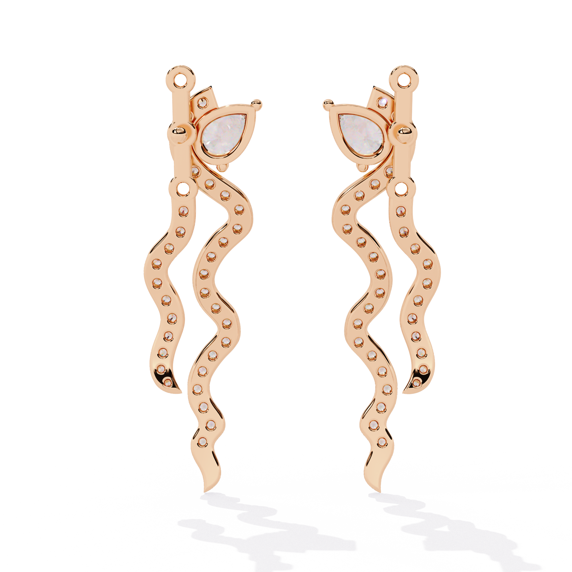 Buy 0.84ct Elegance Natural Diamond Earrings | Solitairekart