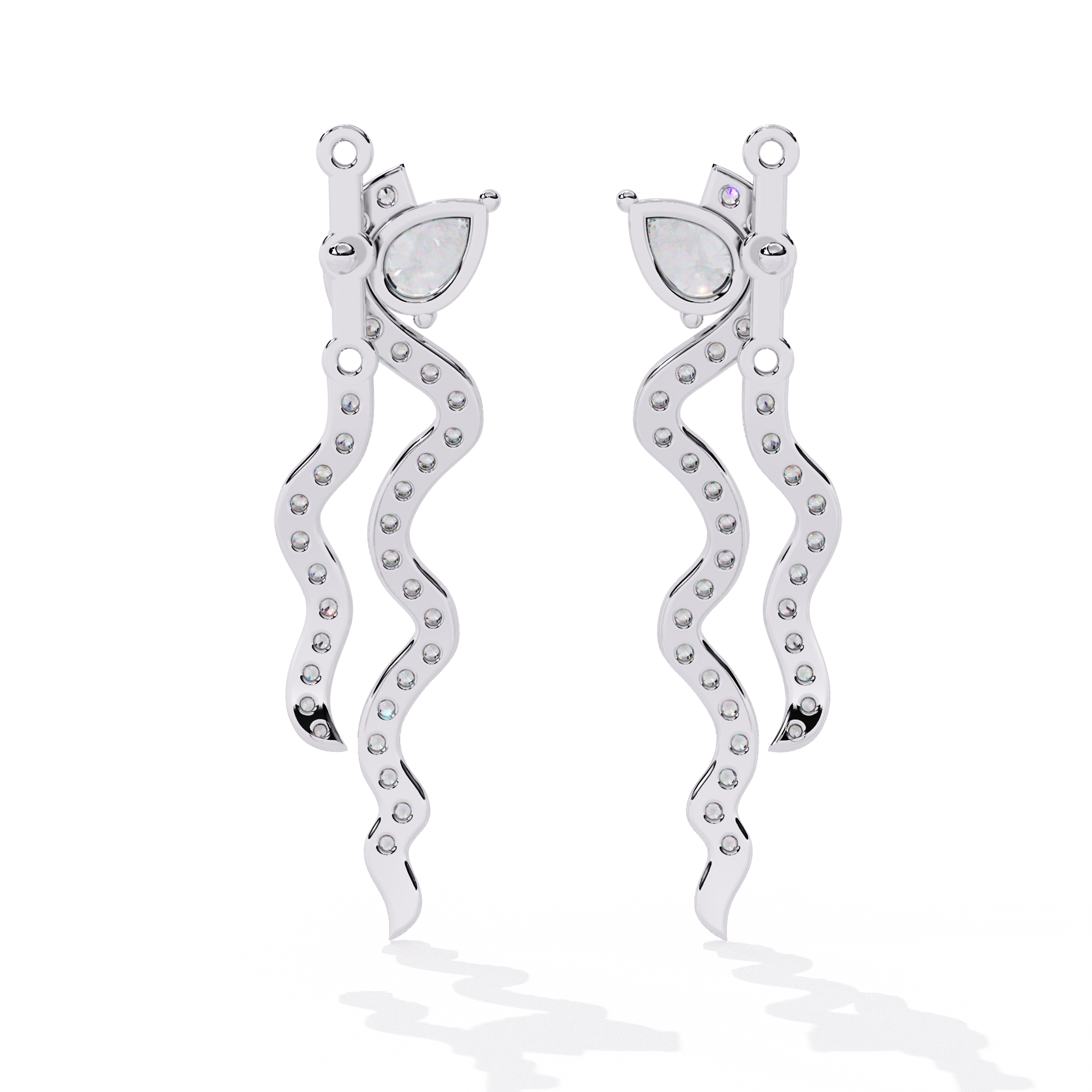 Buy 0.84ct Elegance Natural Diamond Earrings | Solitairekart