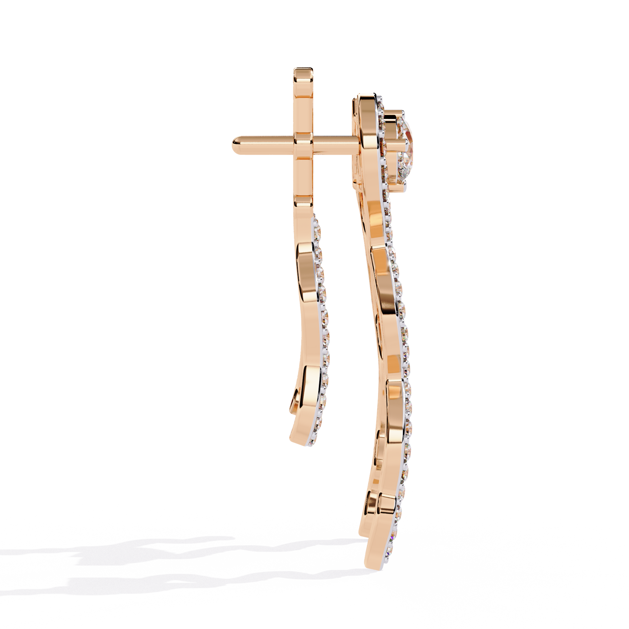 Buy 0.84ct Elegance Natural Diamond Earrings | Solitairekart