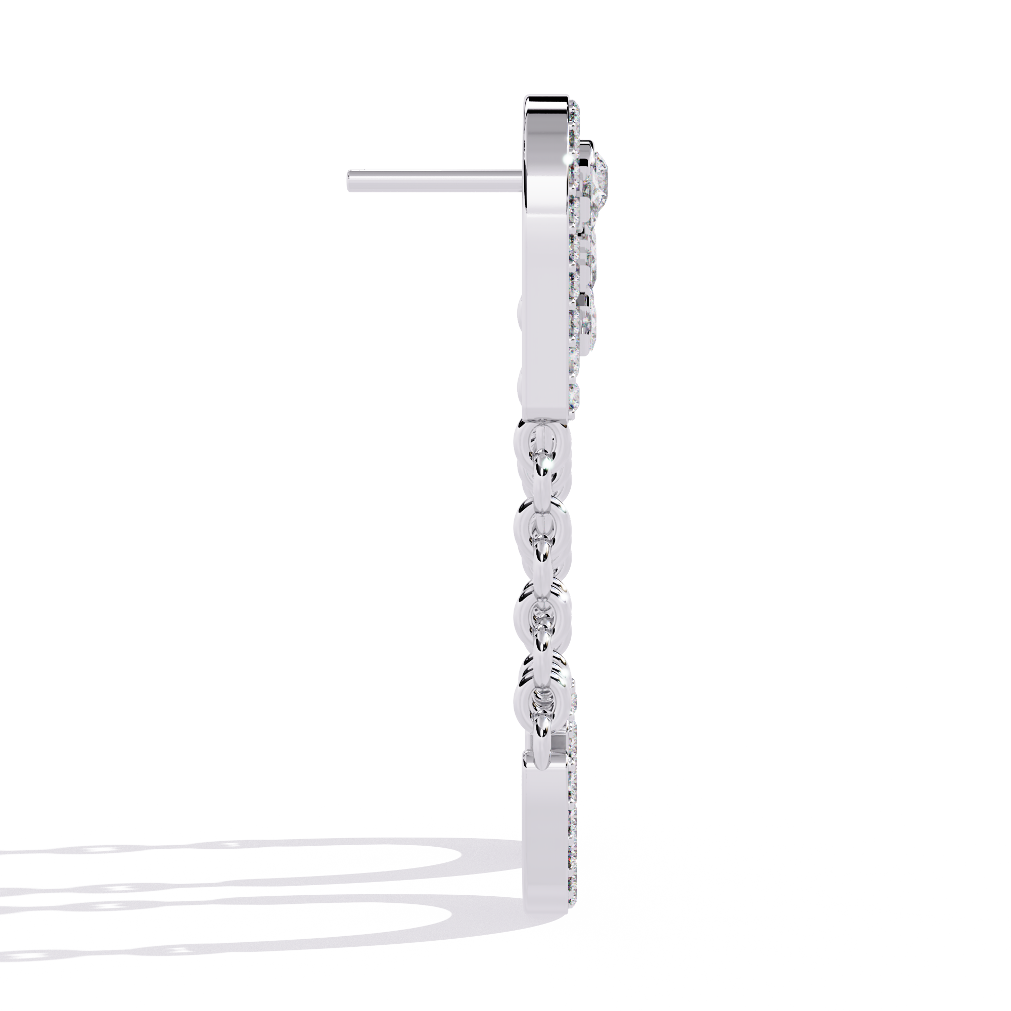 Buy Celestial Loop Natural Diamond Earrings | Solitairekart