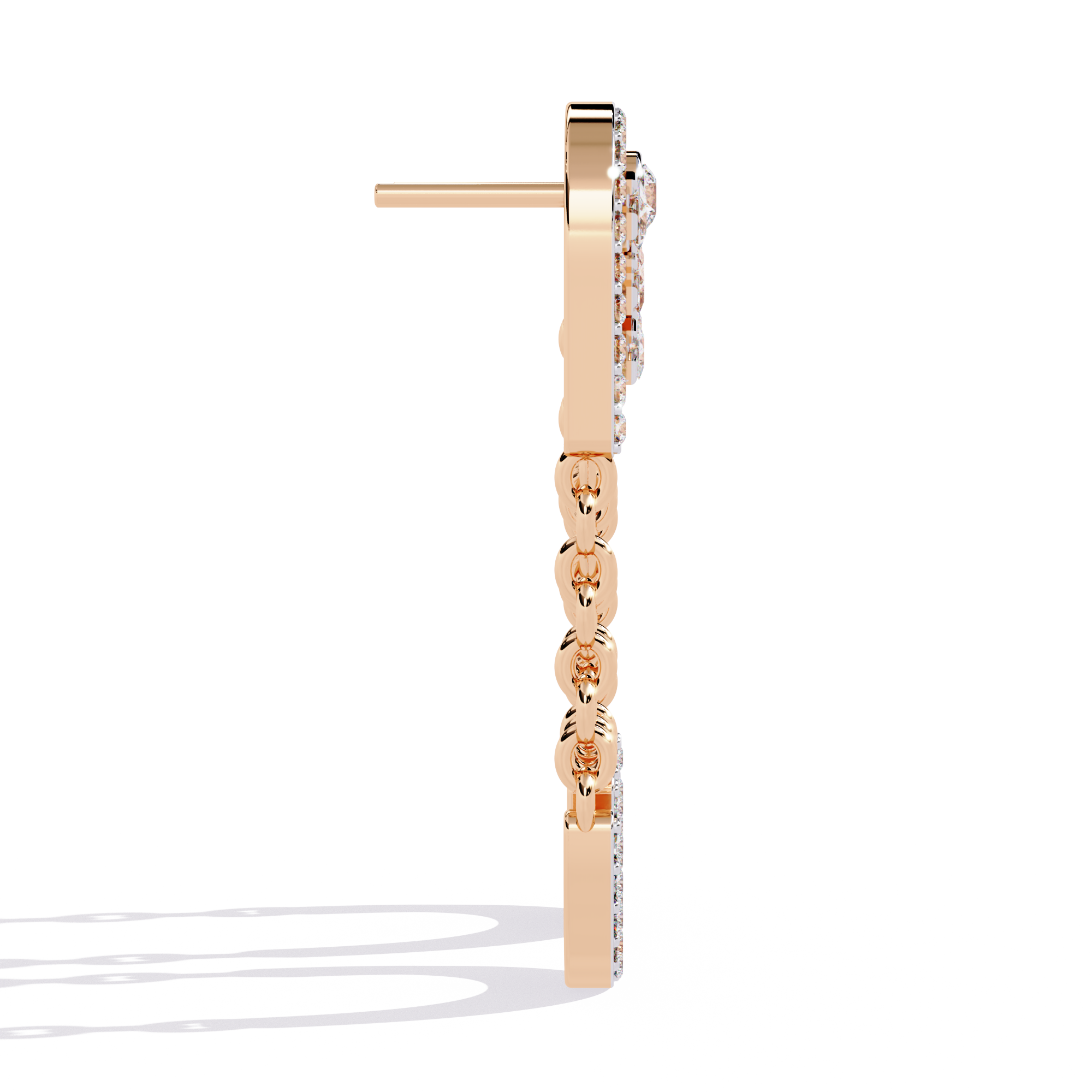 Buy Celestial Loop Natural Diamond Earrings | Solitairekart