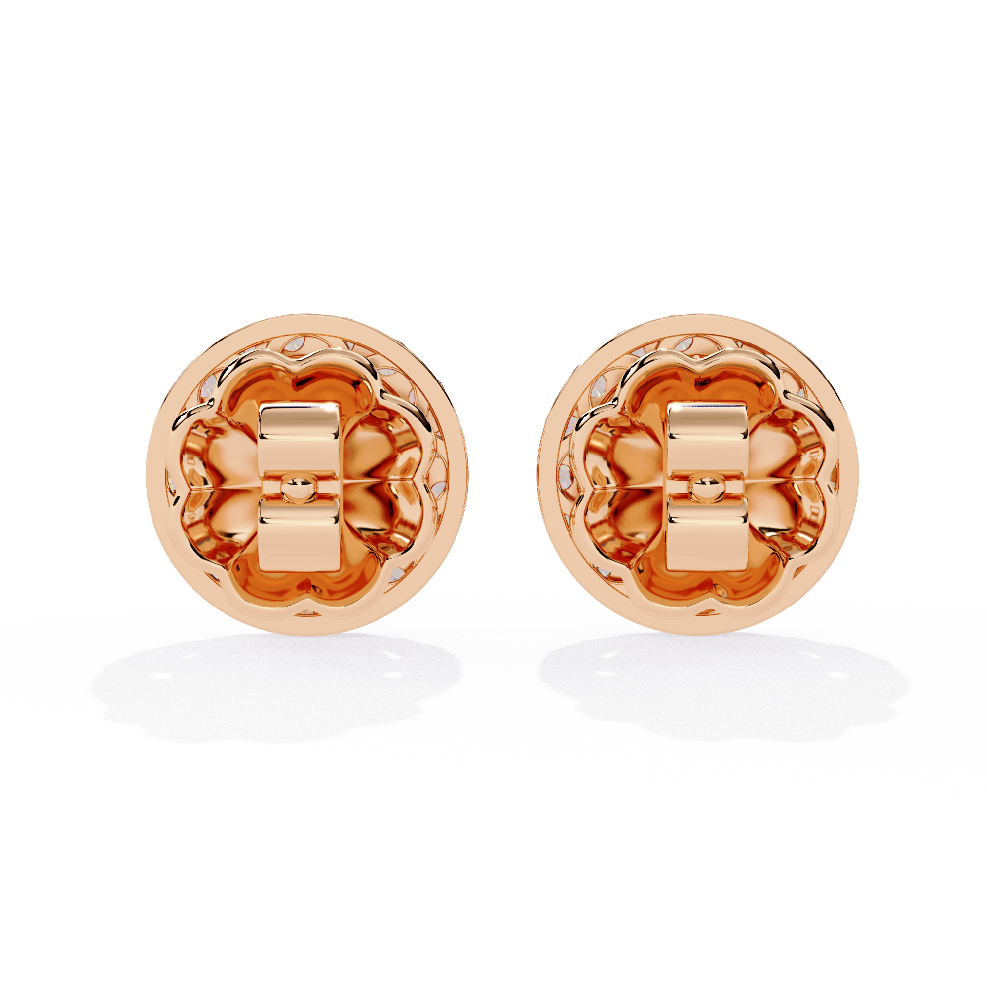 Buy Celestial Natural Diamond Halo Earrings | Solitairkart