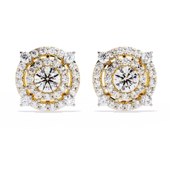 Soliairekart 2.29ct Starlit Majesty Natural Diamond Earrings-EF Color, VS Clarity