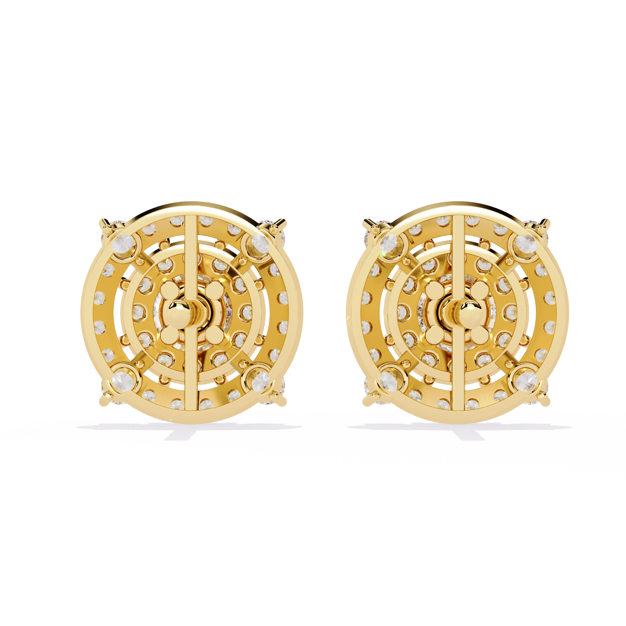 Buy Starlit Majesty Natural Diamond Earrings | Soliairekart