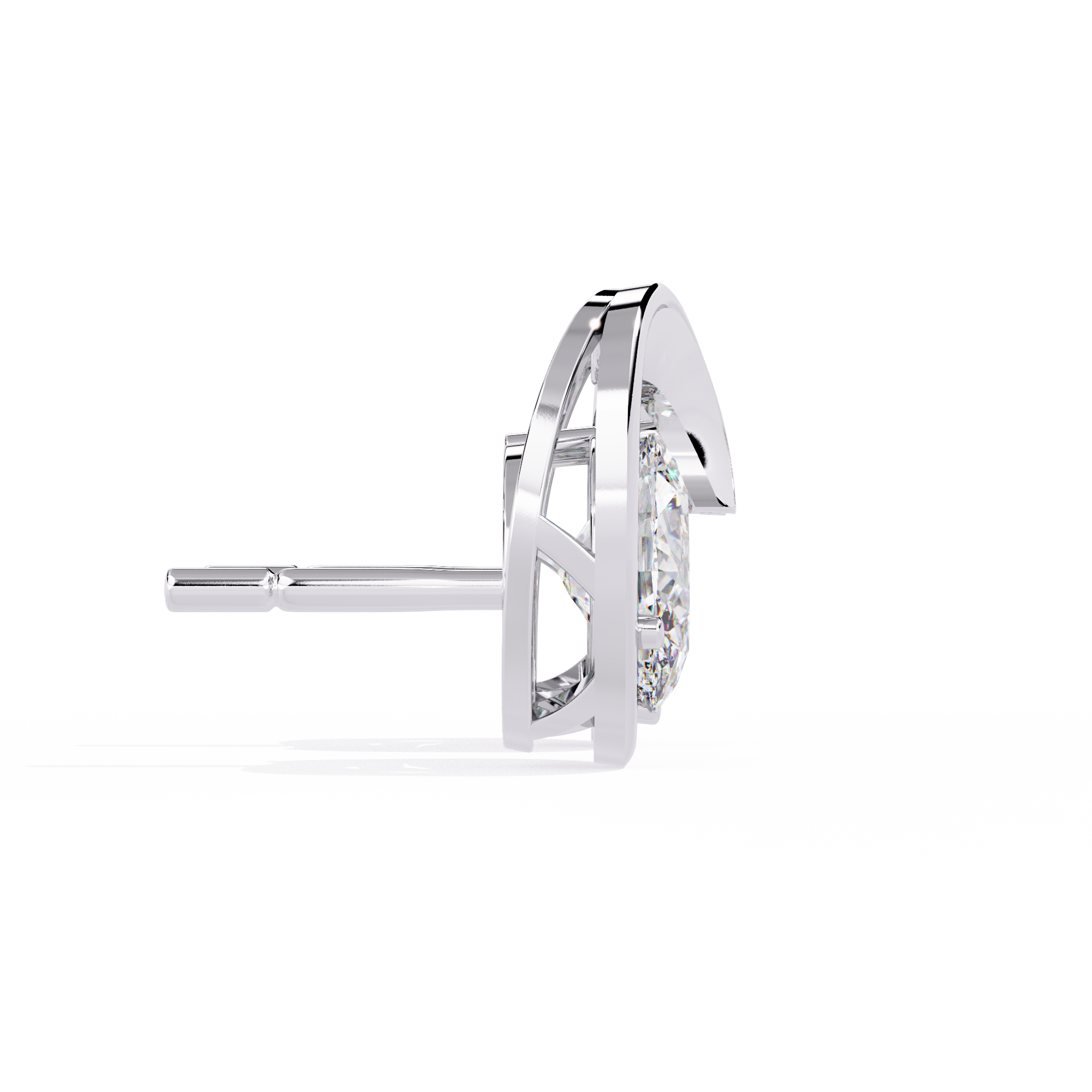 1.32ct Natural Diamond Loop Earrings | Solitairekart