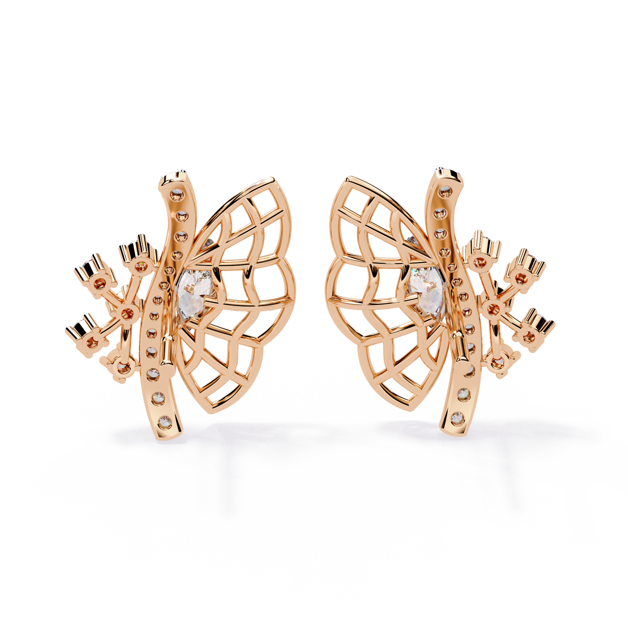 0.37ct Marquise Flutter Lab Grown Diamond Earrings