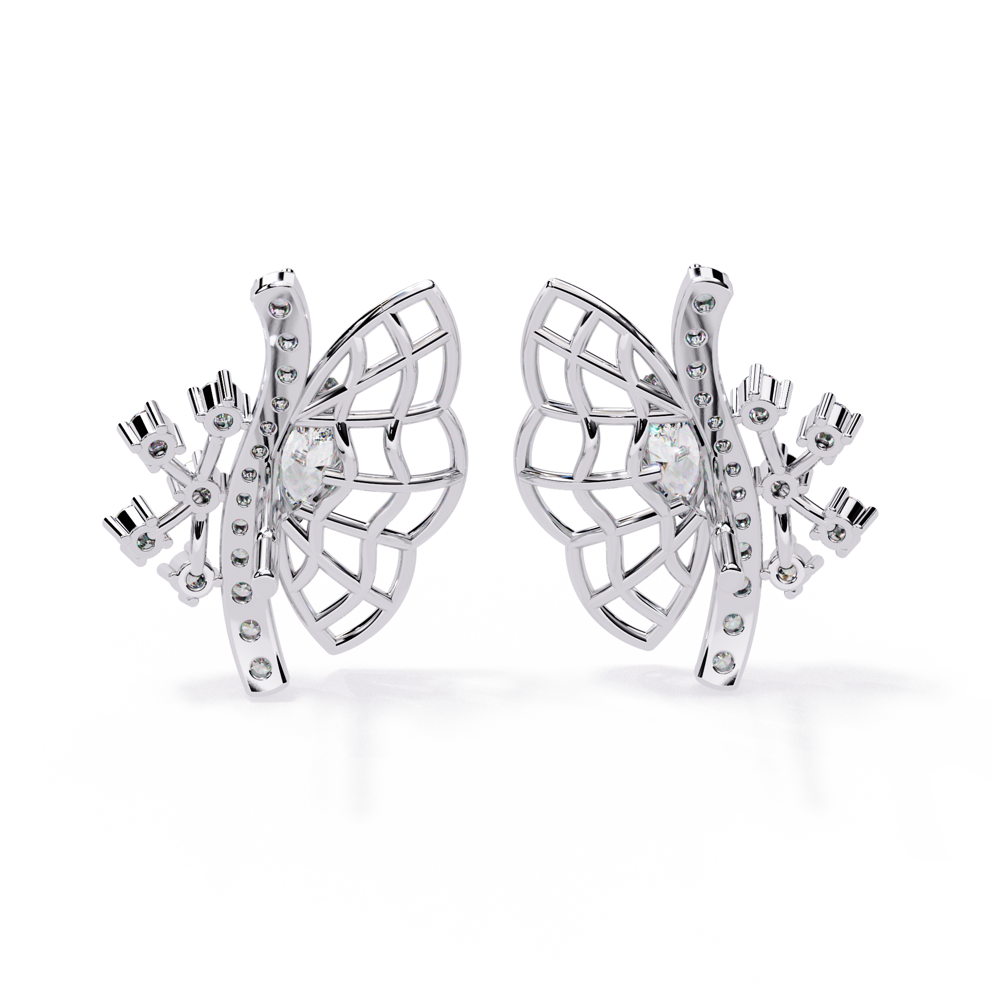 0.37ct Marquise Flutter Lab Grown Diamond Earrings