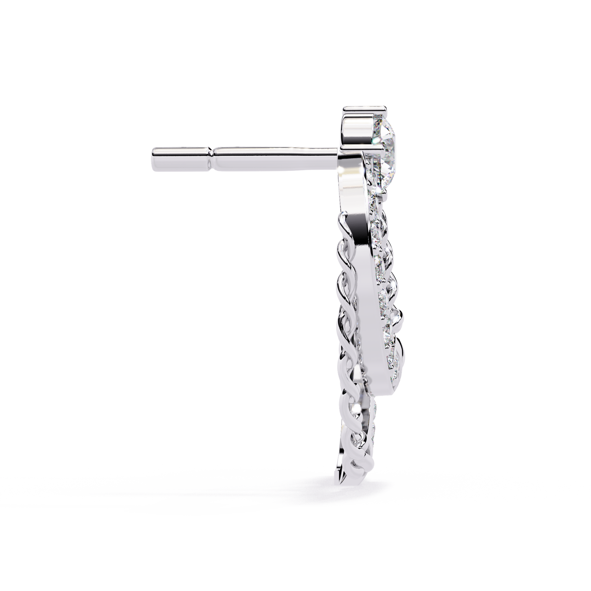Celestial Link 0.46ct Diamond Earrings | Solitairekart