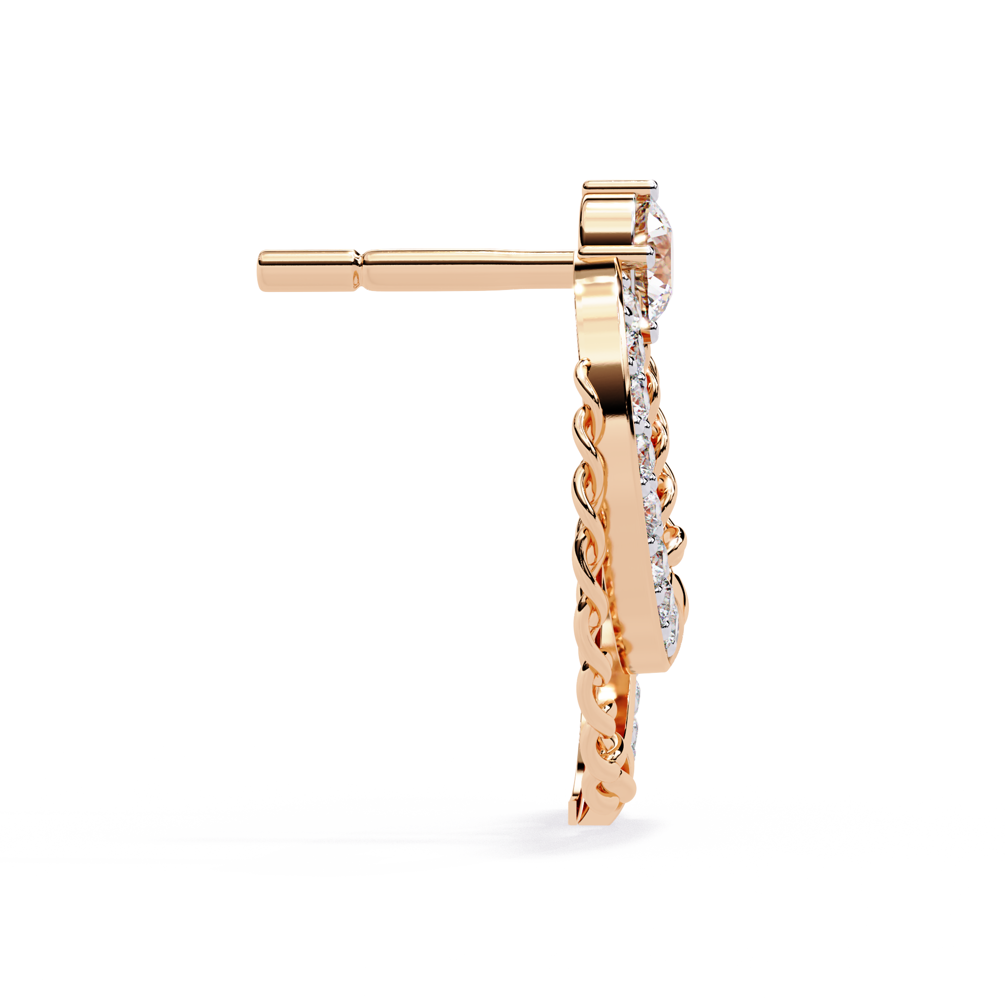 0.46ct Celestial Link Lab Grown Diamond Earrings EF VS