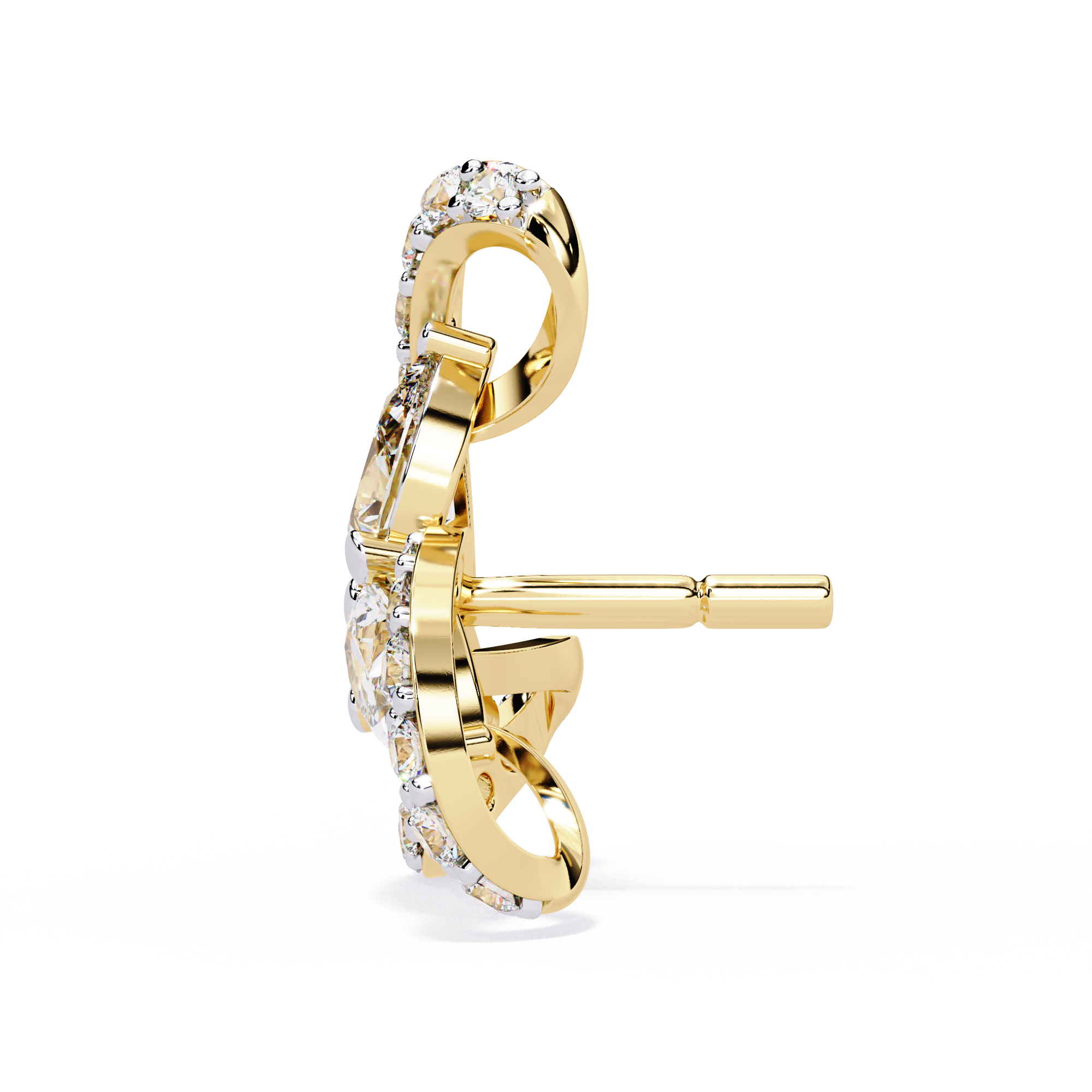 1.38ct Trinity Bloom Diamond Earrings – Solitairekart