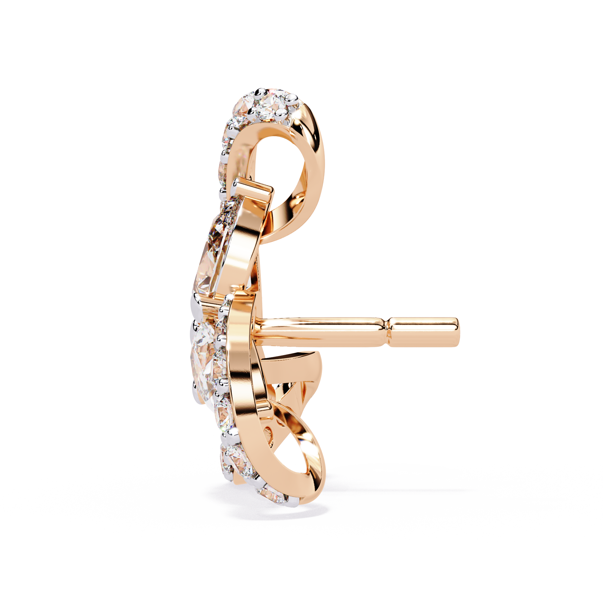 1.38ct Trinity Bloom Diamond Earrings – Solitairekart