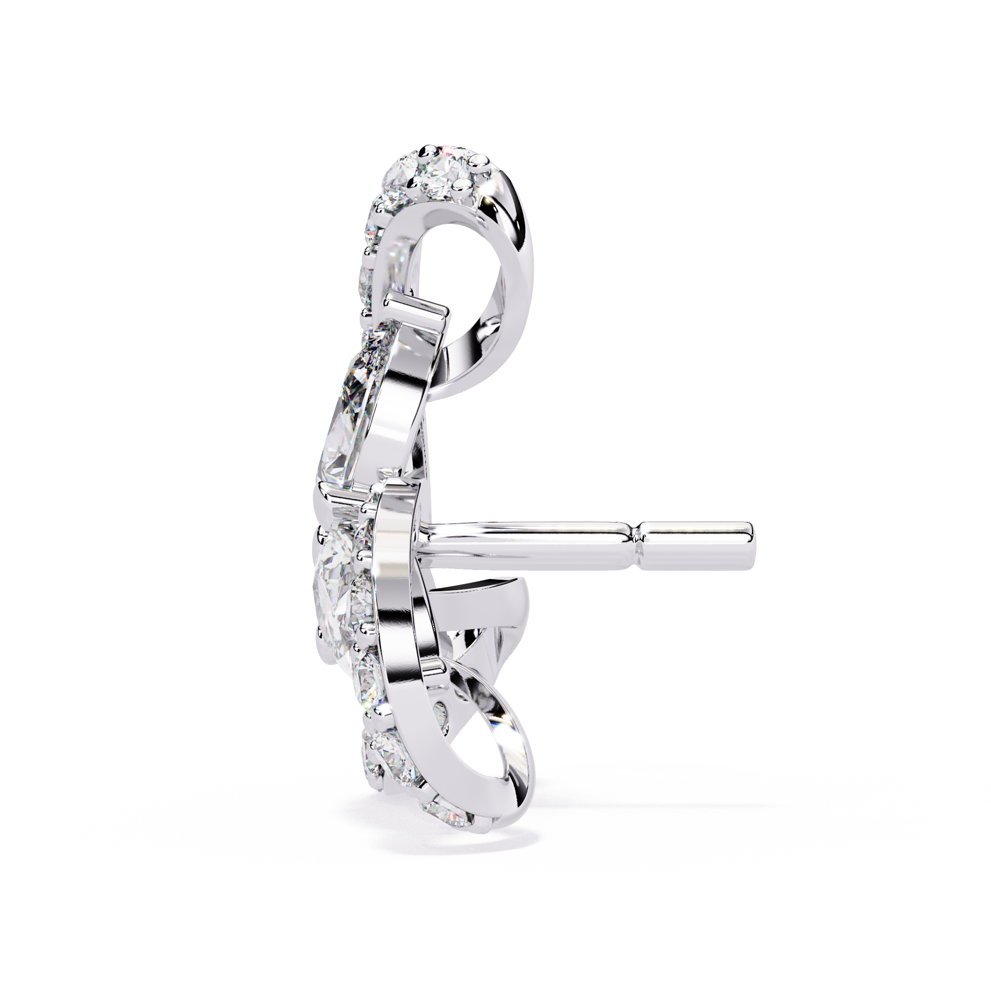 1.38ct Trinity Bloom Diamond Earrings – Solitairekart