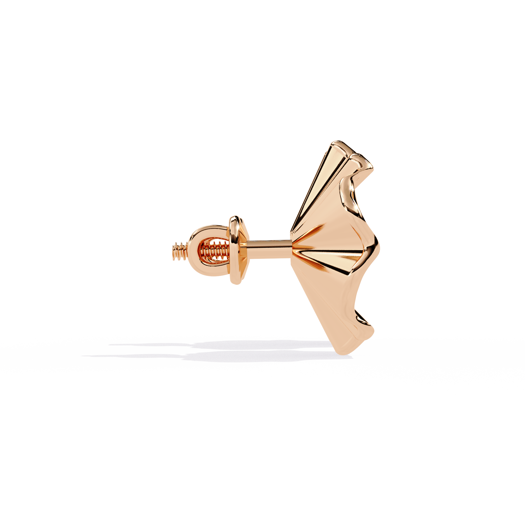 Golden Bloom Natural Diamond Earrings – 0.06ct