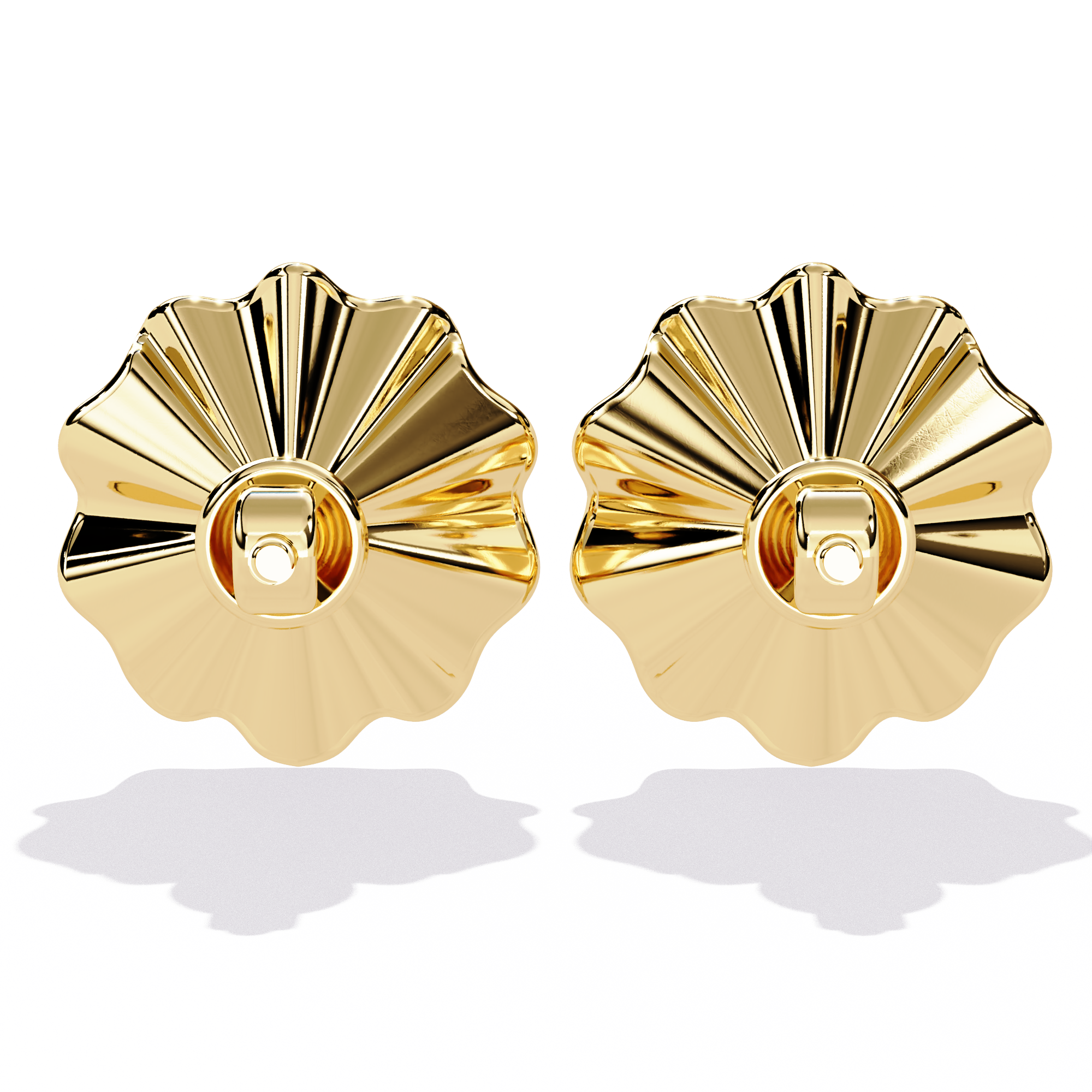 0.06ct Lab-Grown Diamond Golden Bloom Earrings