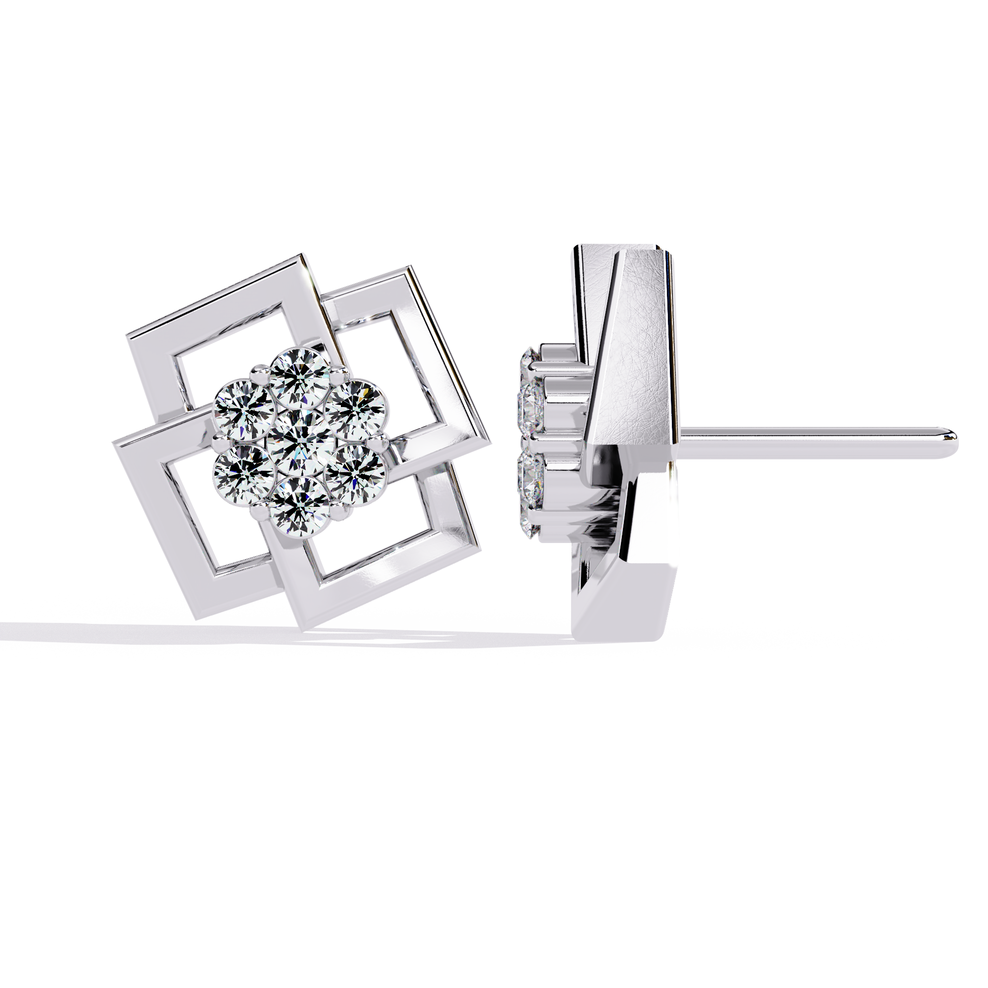 Solitairekart 0.21ct Natural Diamond Earrings