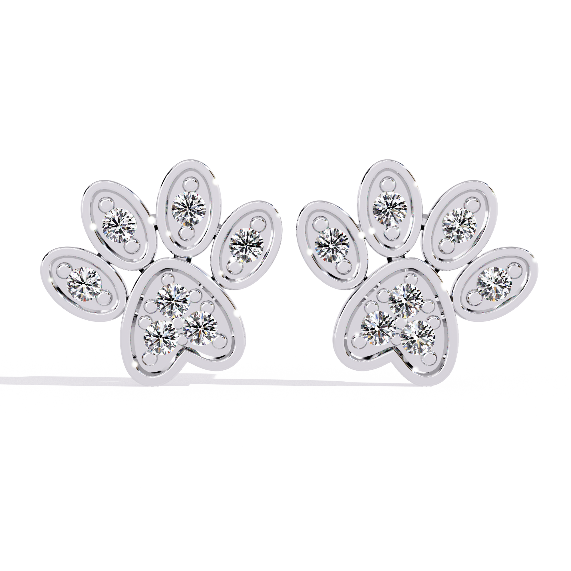 0.18ct Pawfect Lab Grown Diamond Earrings