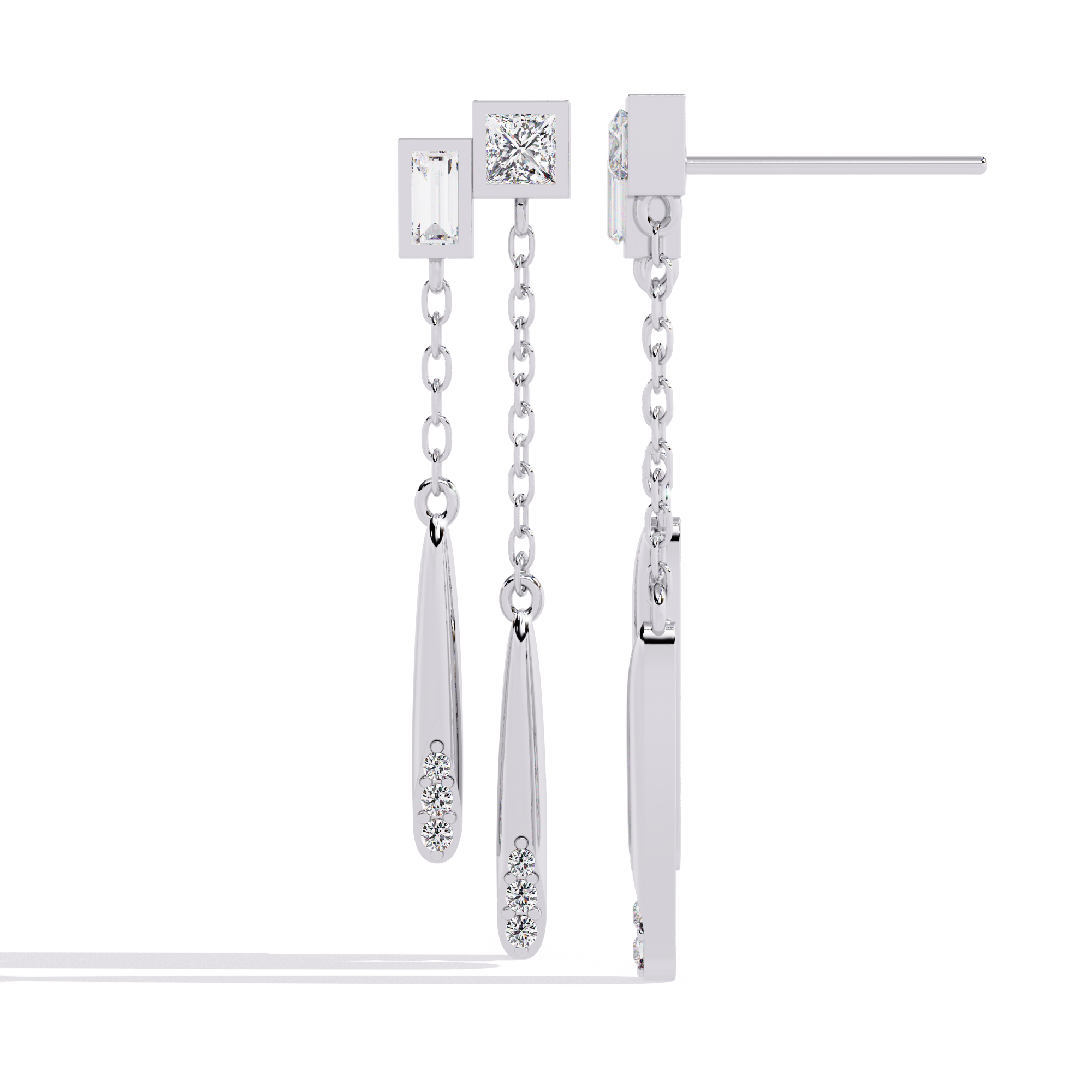 0.66ct Natural Diamond Earrings | Solitairekart