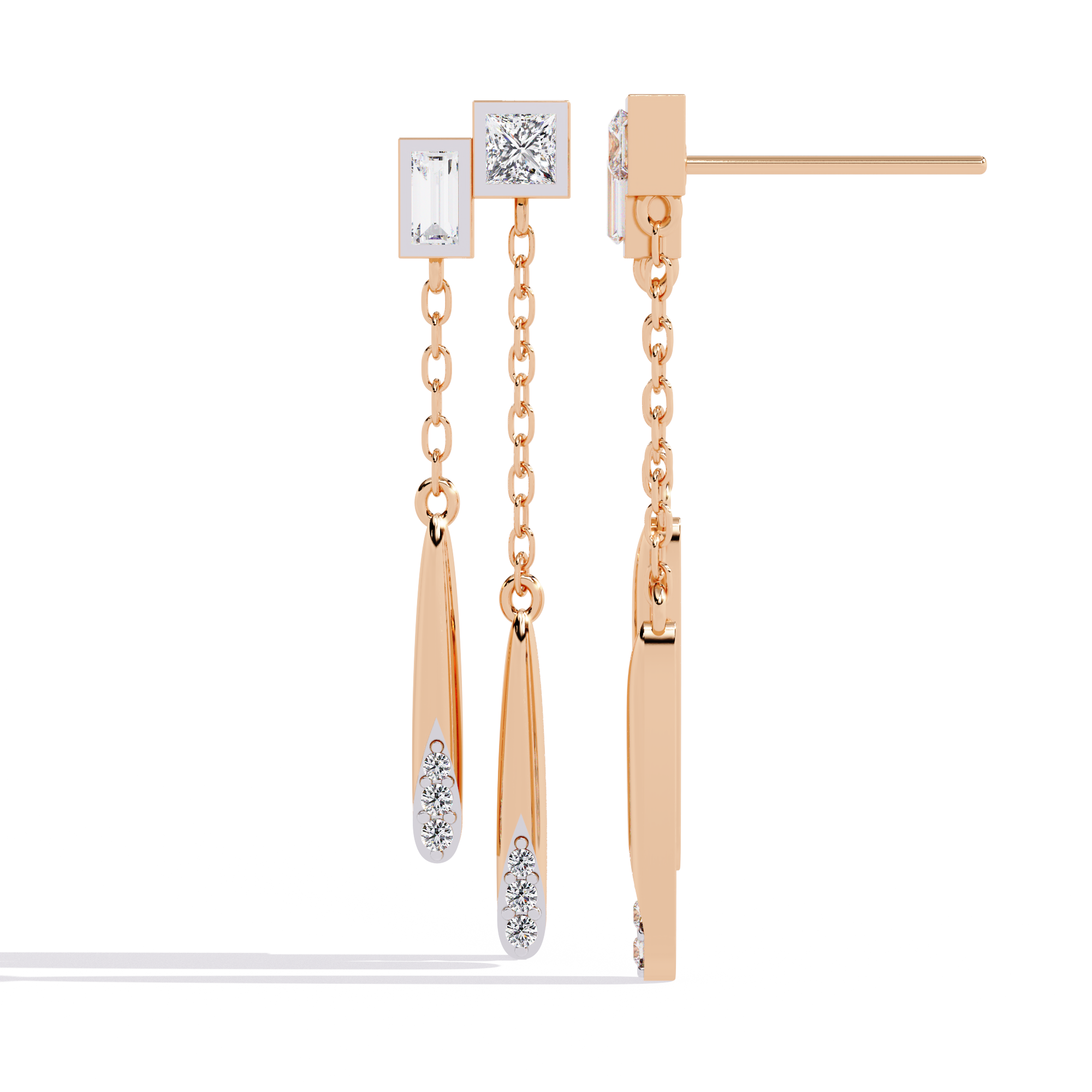 0.66ct Natural Diamond Earrings | Solitairekart