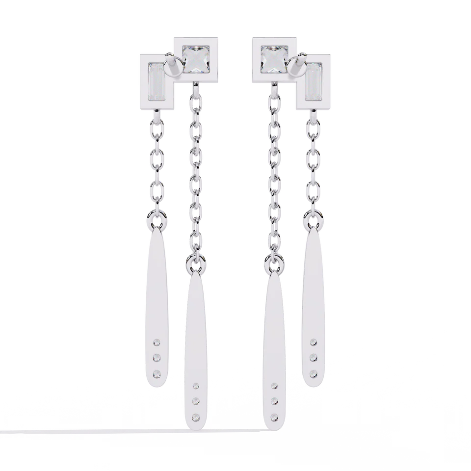 0.66ct Drizzle Lab Grown Diamond Earrings – EF Color VS Clarity