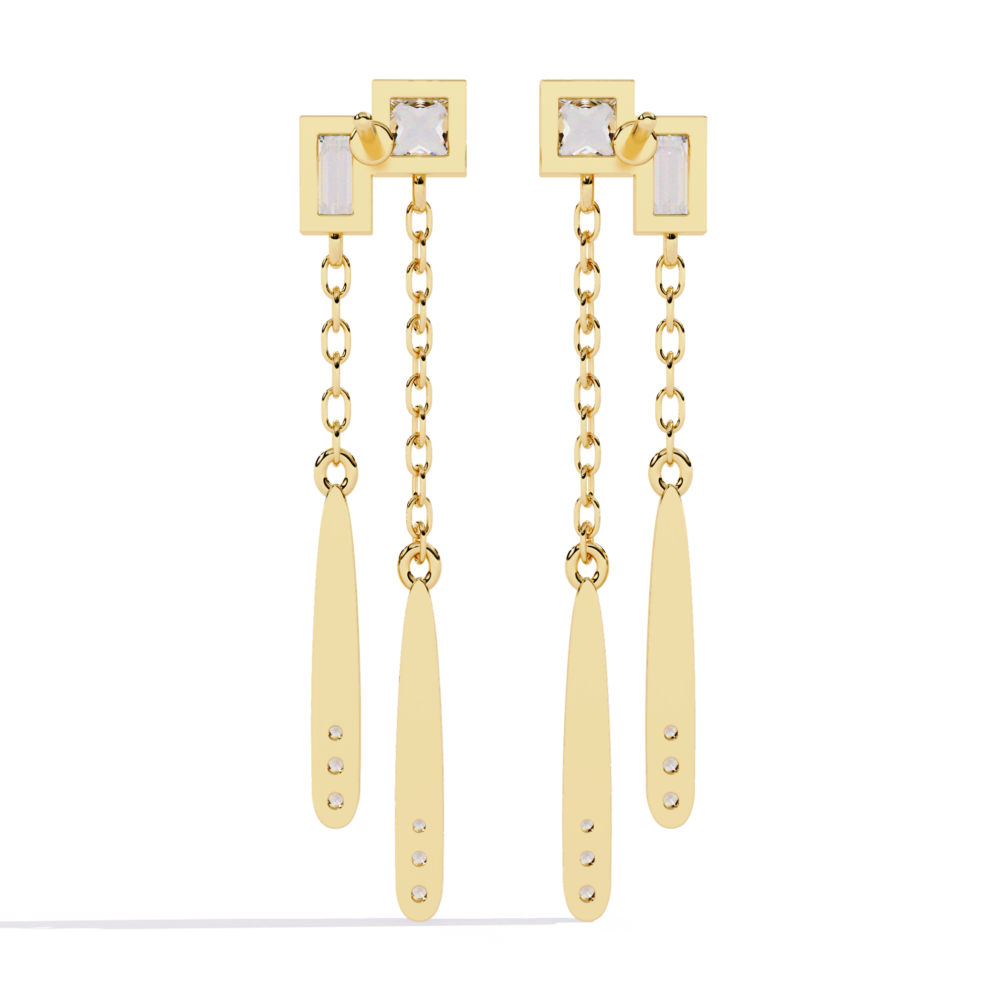 0.66ct Drizzle Lab Grown Diamond Earrings – EF Color VS Clarity