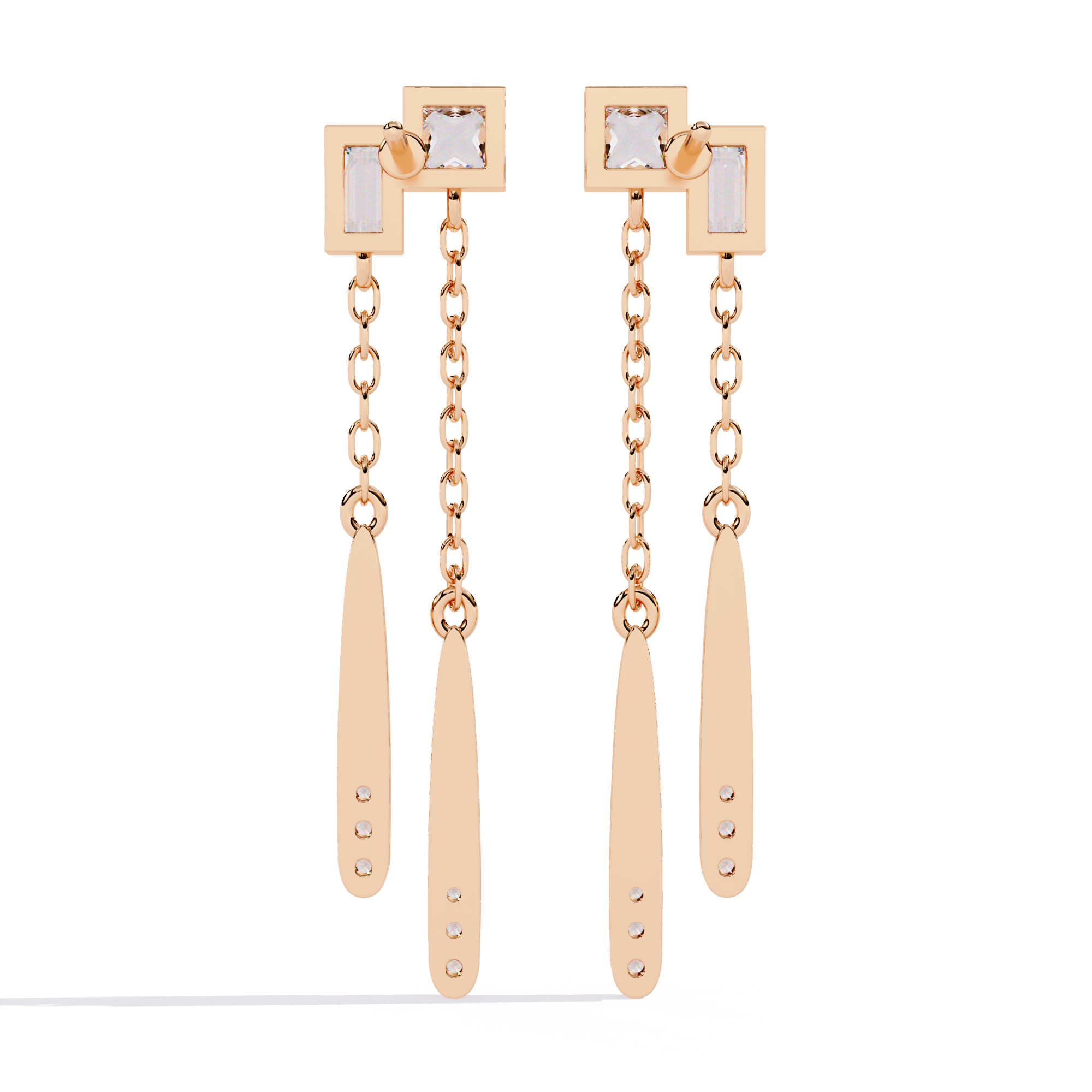 0.66ct Drizzle Lab Grown Diamond Earrings – EF Color VS Clarity