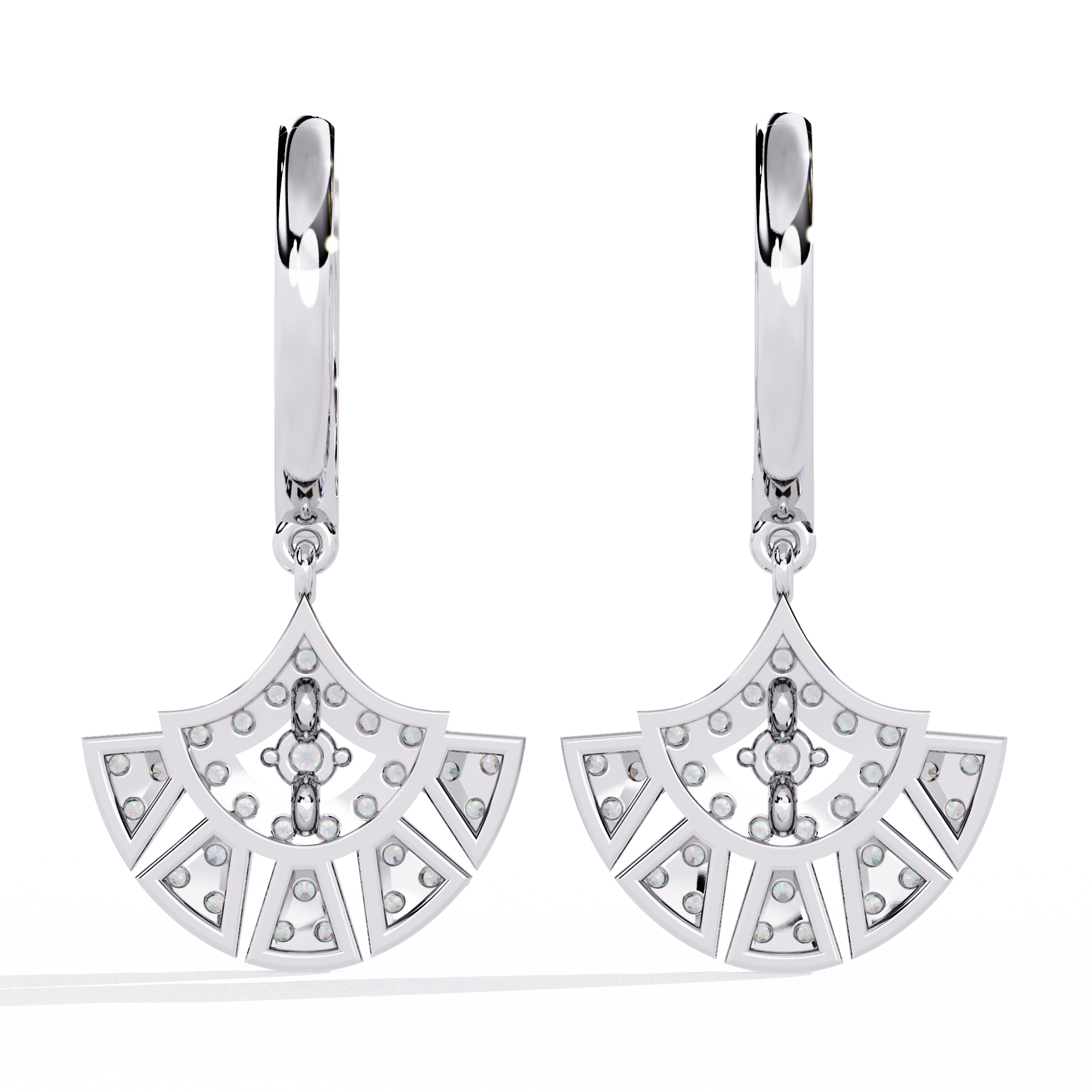 Solitairekart 0.48ct Natural Diamond Danglers Earrings