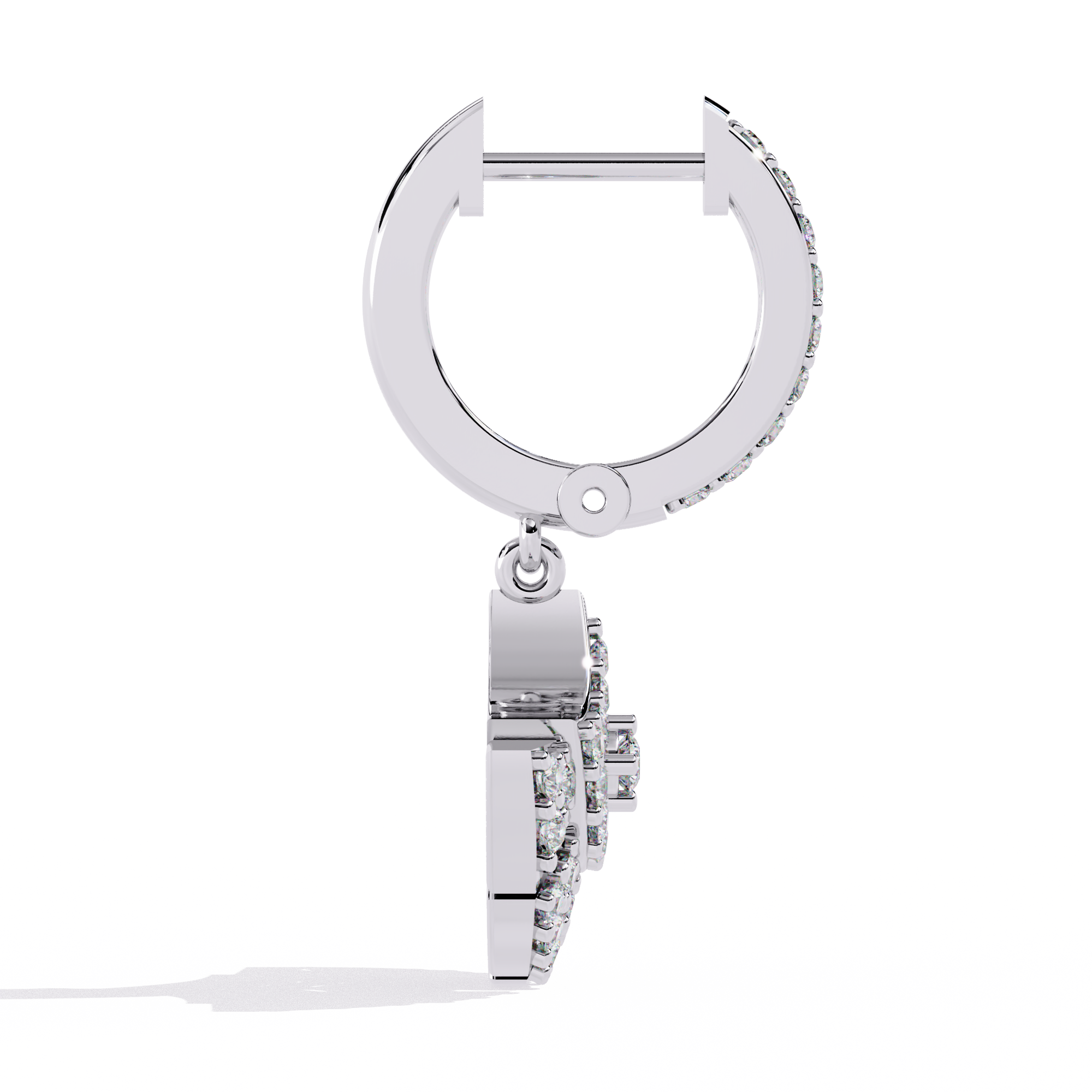 Solitairekart 0.48ct Natural Diamond Danglers Earrings