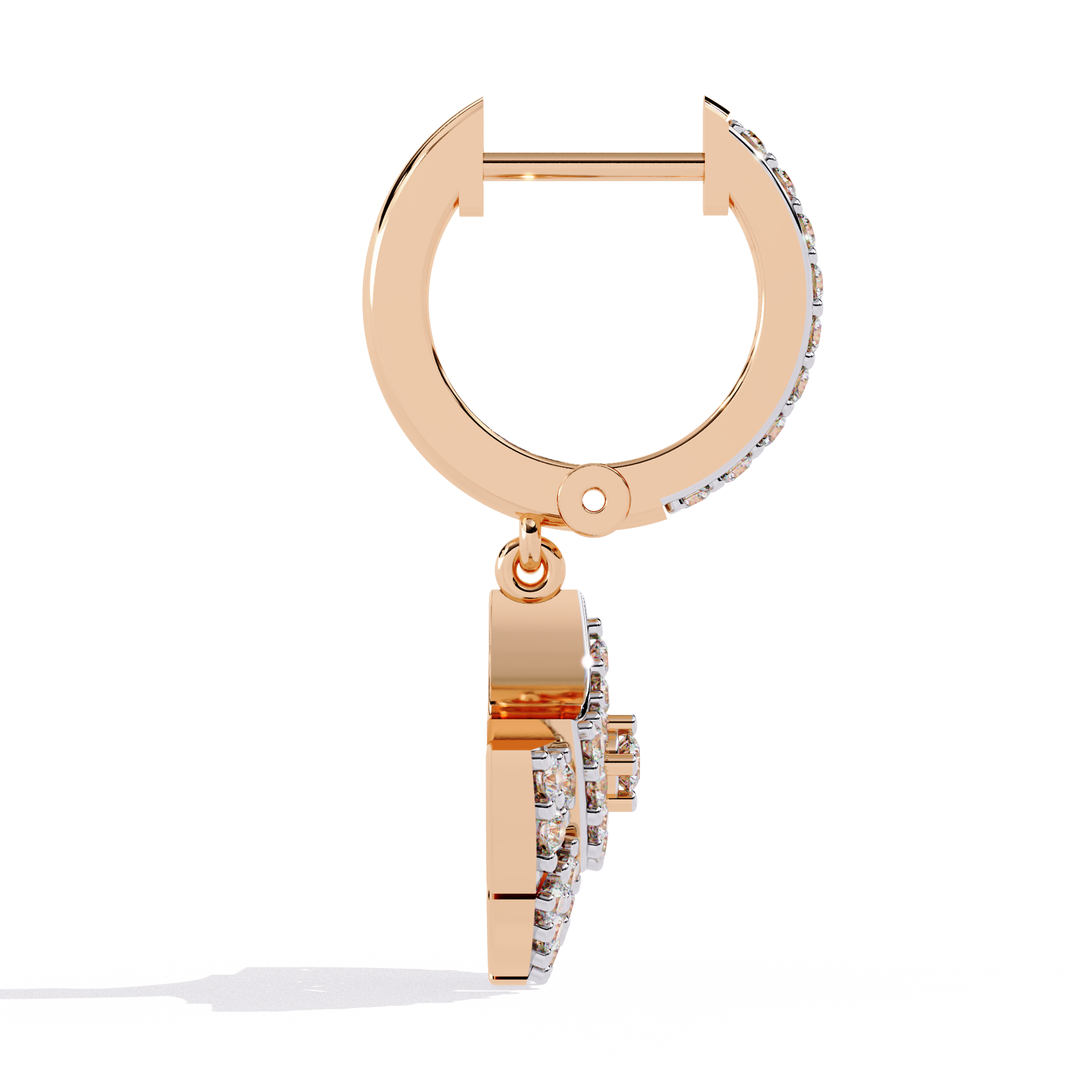 Solitairekart 0.48ct Natural Diamond Danglers Earrings